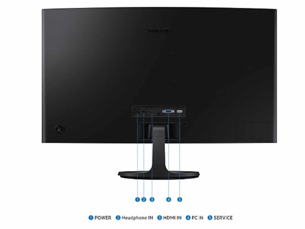 Samsung LS27D360GAUXEN 27” 1920×1080 Curved FHD VA 75Hz