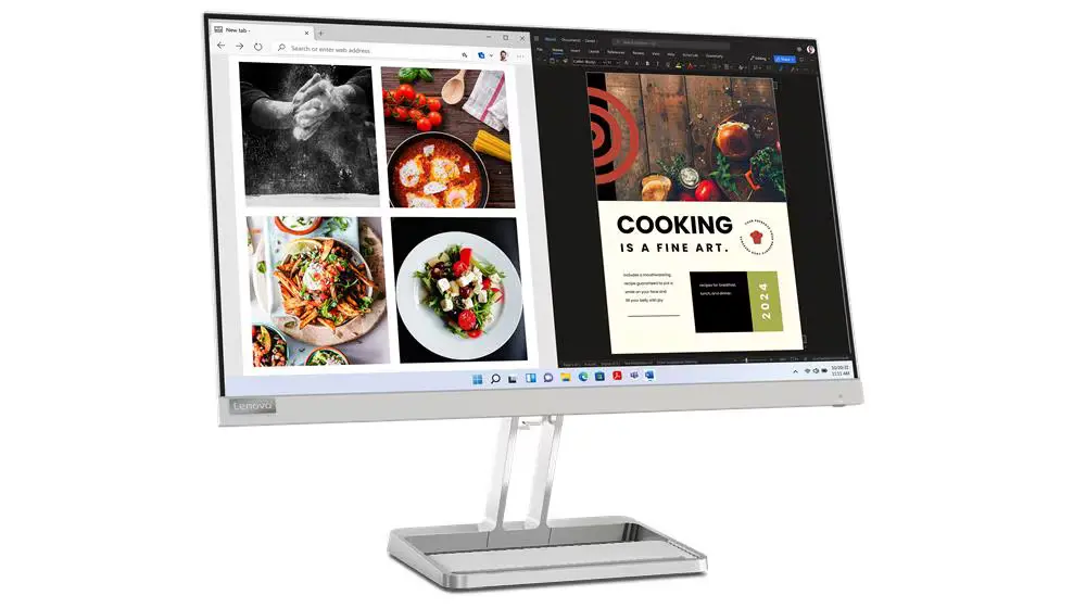 Lenovo L24i-40 23.8” 1920×1080 FHD 100Hz Cloud Gray