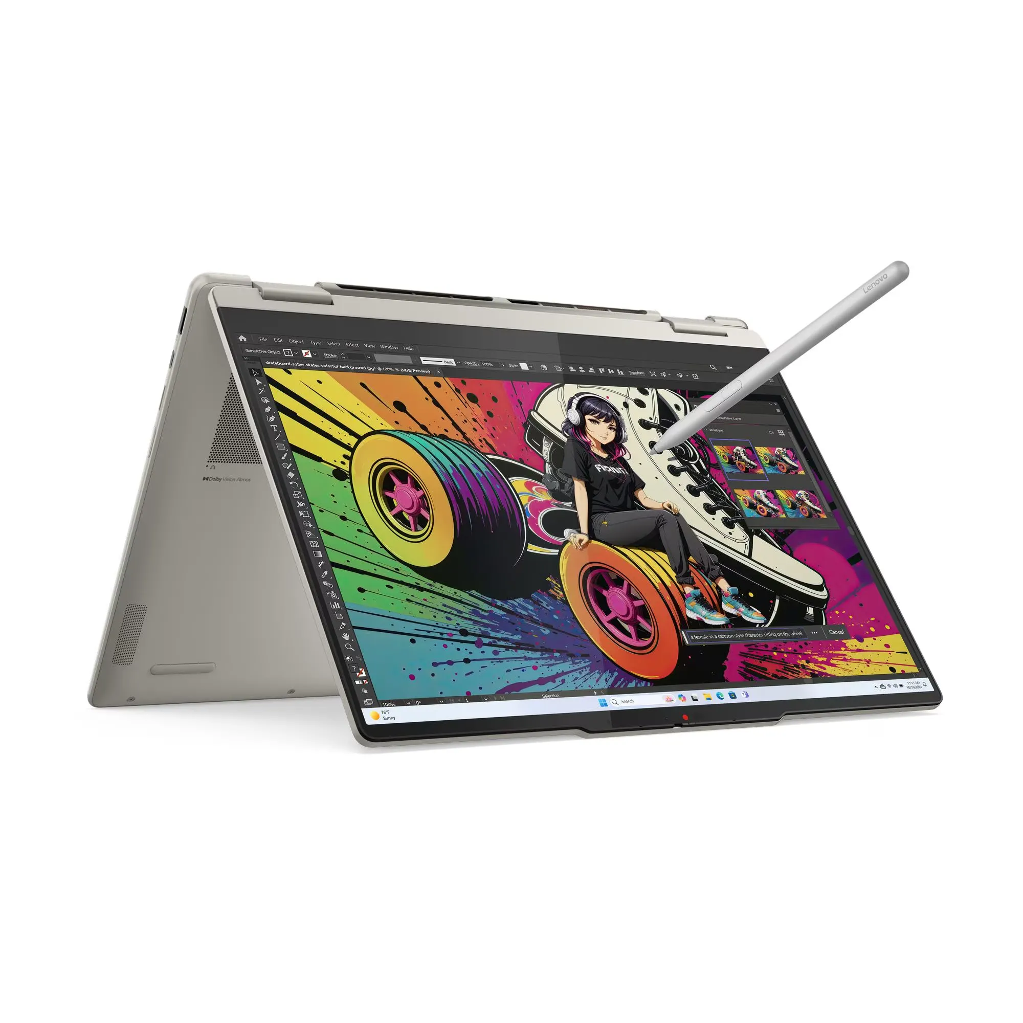 Lenovo Yoga 7 2-u-1 14AKP10 AI5-340/16GB/512GB/W11 Seashell