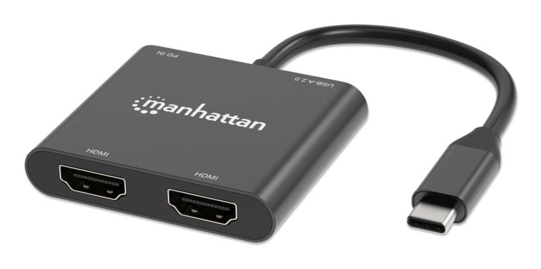 MANHATTAN USB-C PD to Dual-HDMI Monitor