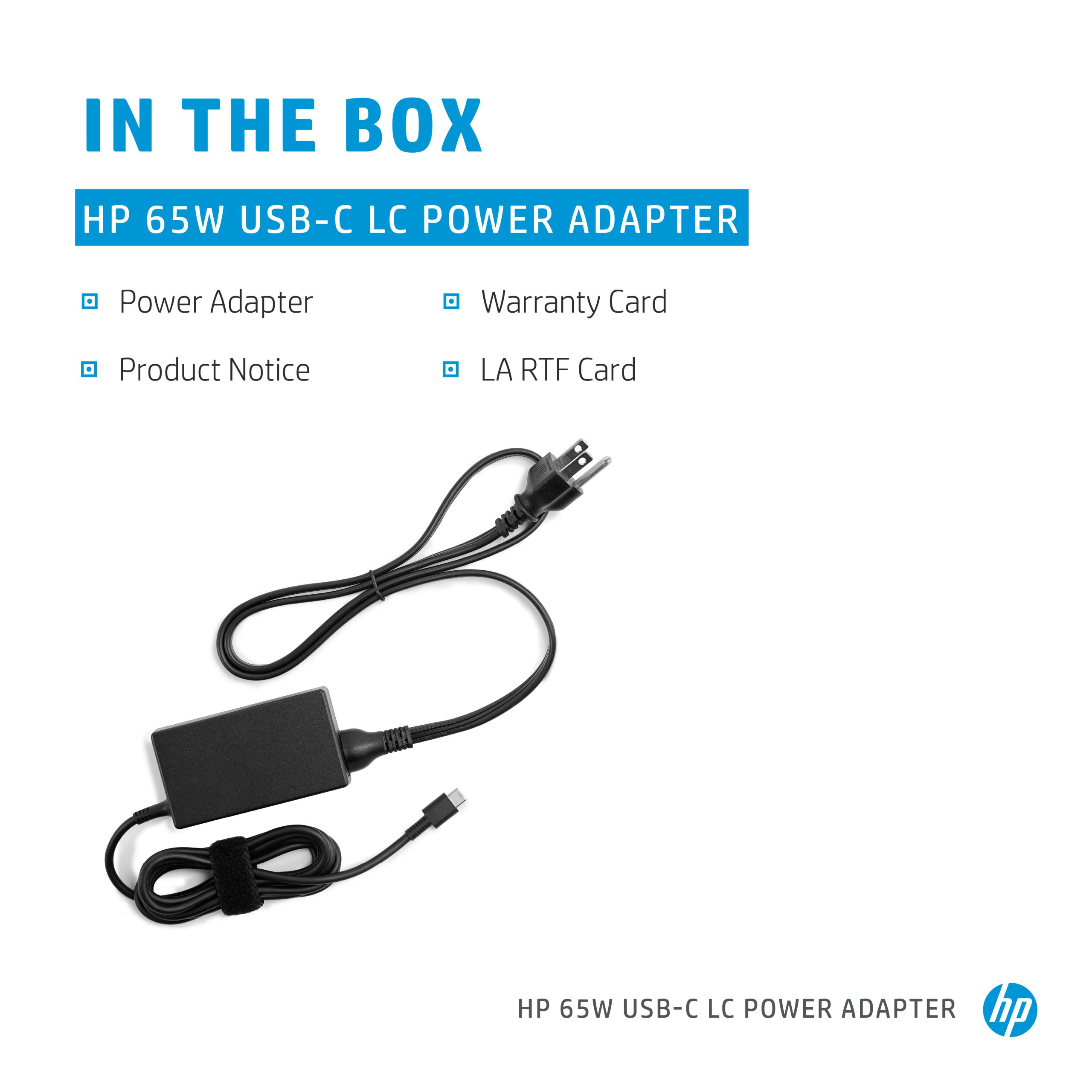 HP 65W USB-C LC Power (1P3K6AA)