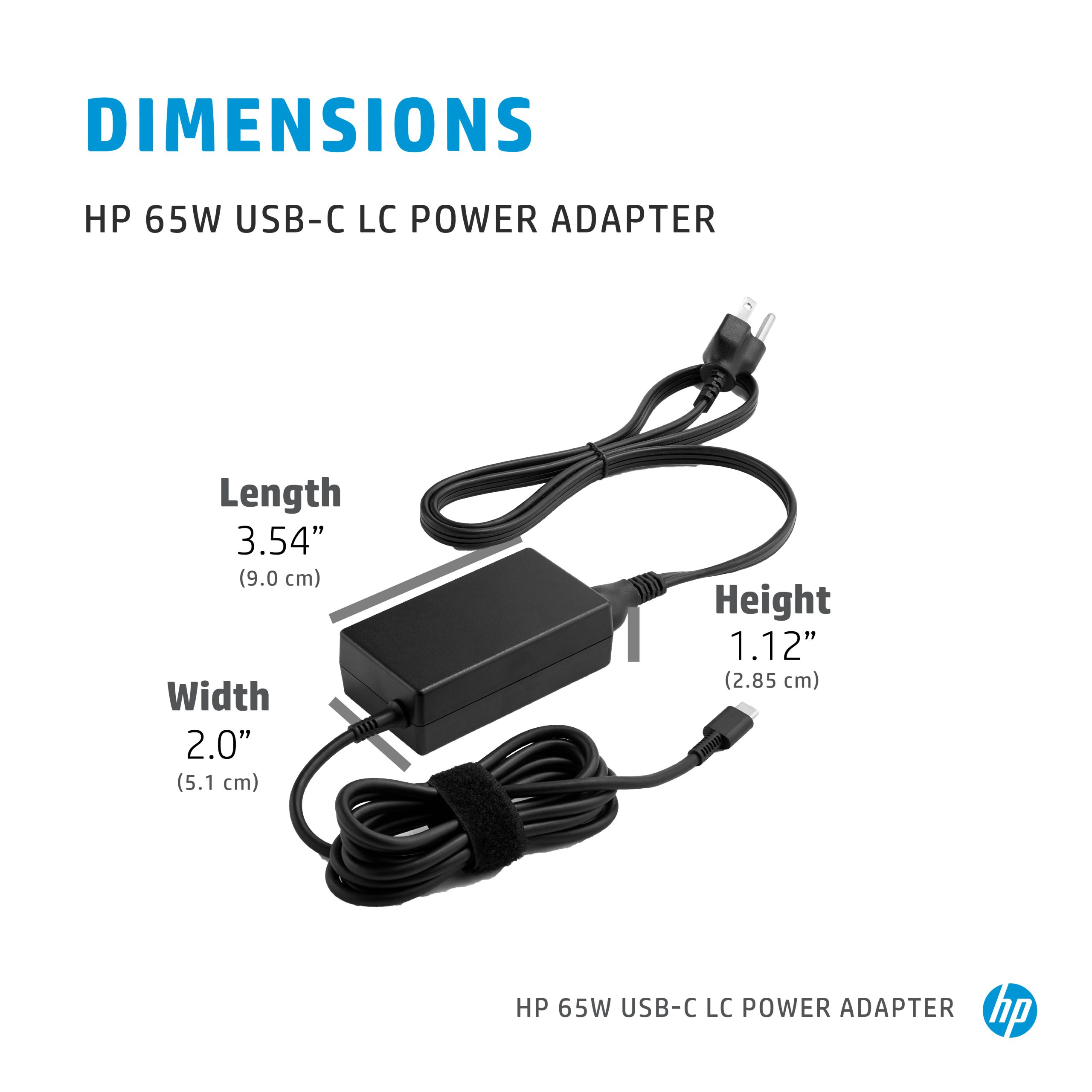 HP 65W USB-C LC Power (1P3K6AA)