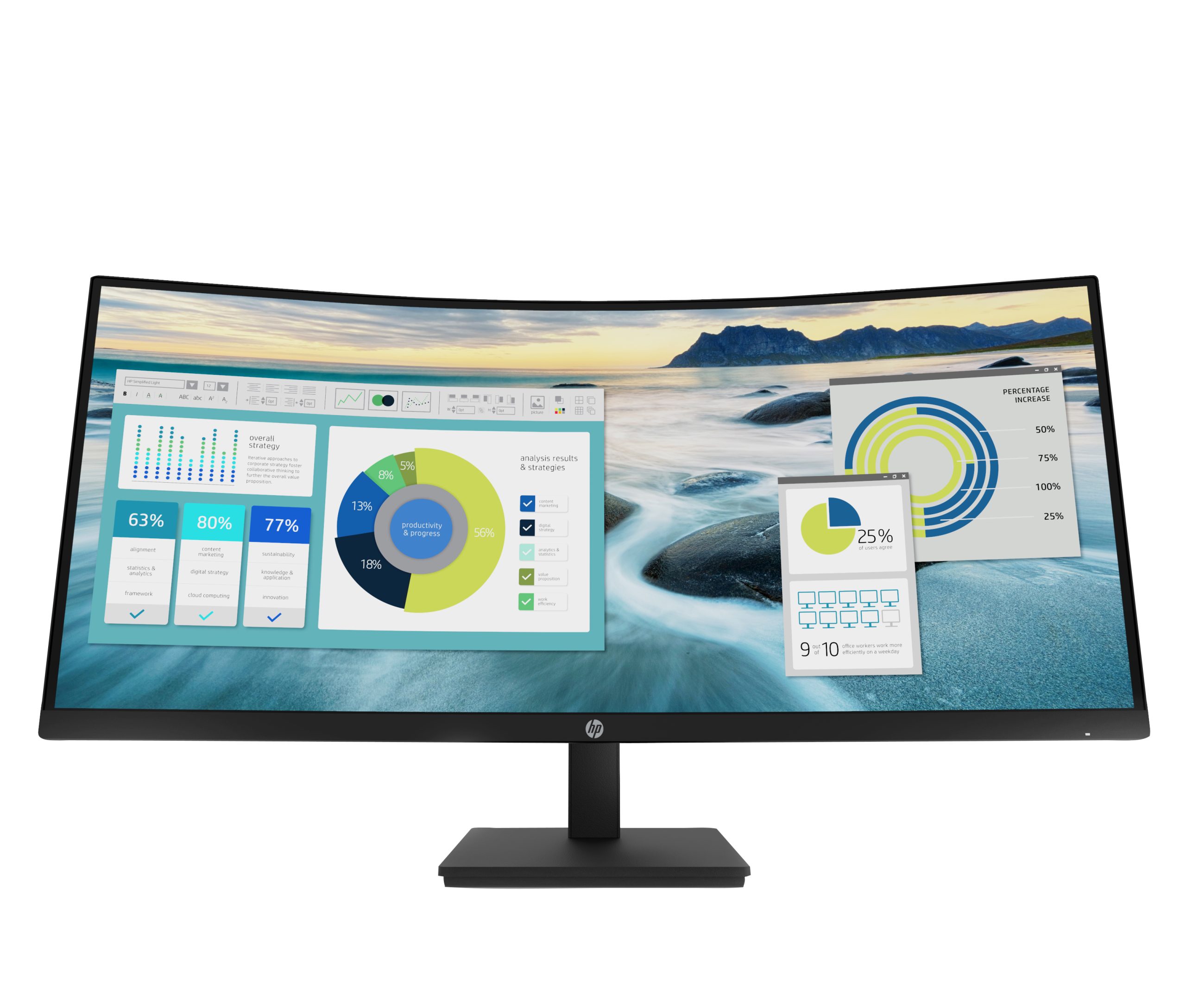HP Zakrivljeni monitor P34hcG4 WQHD USB-C