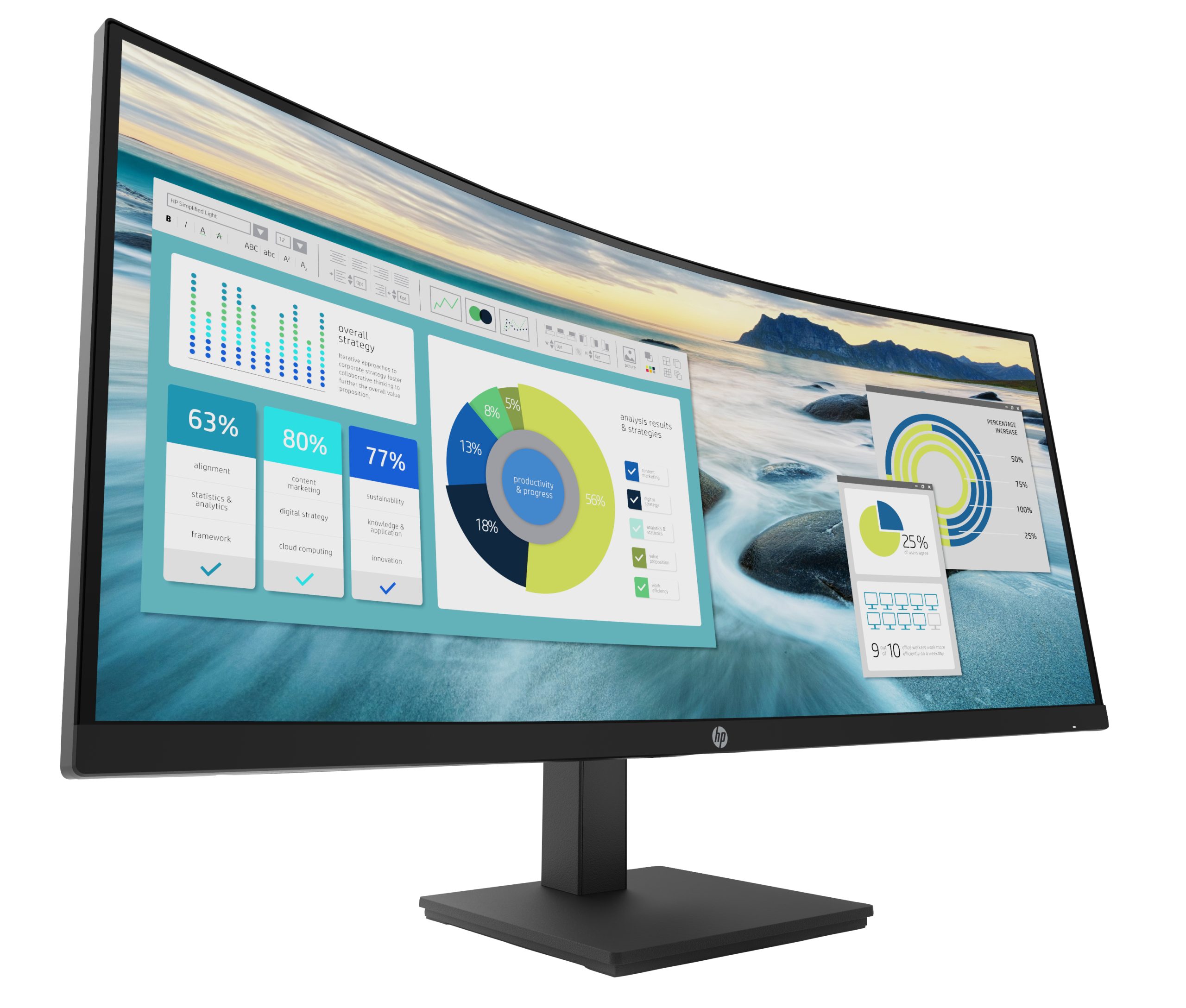 HP Zakrivljeni monitor P34hcG4 WQHD USB-C