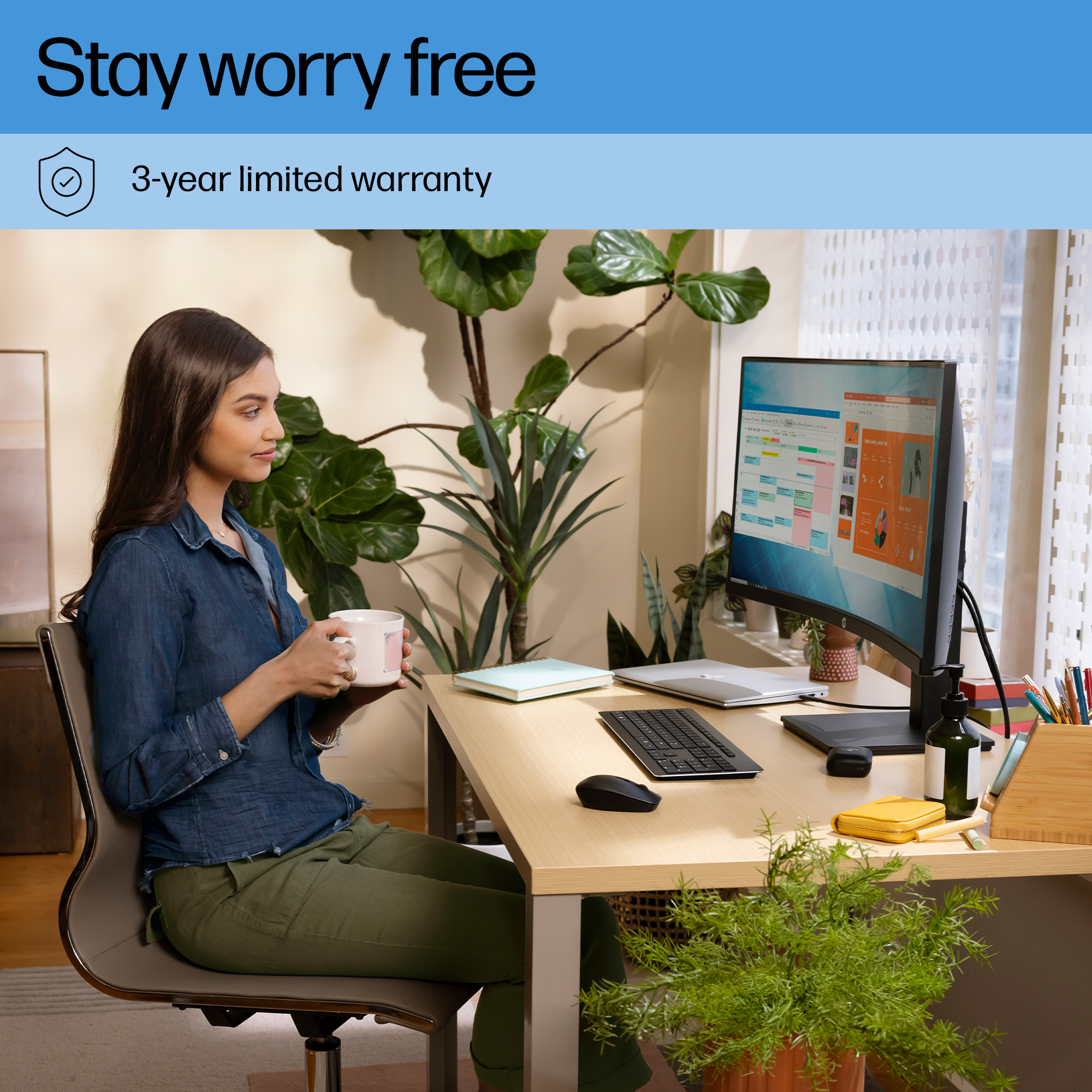 HP Zakrivljeni monitor P34hcG4 WQHD USB-C