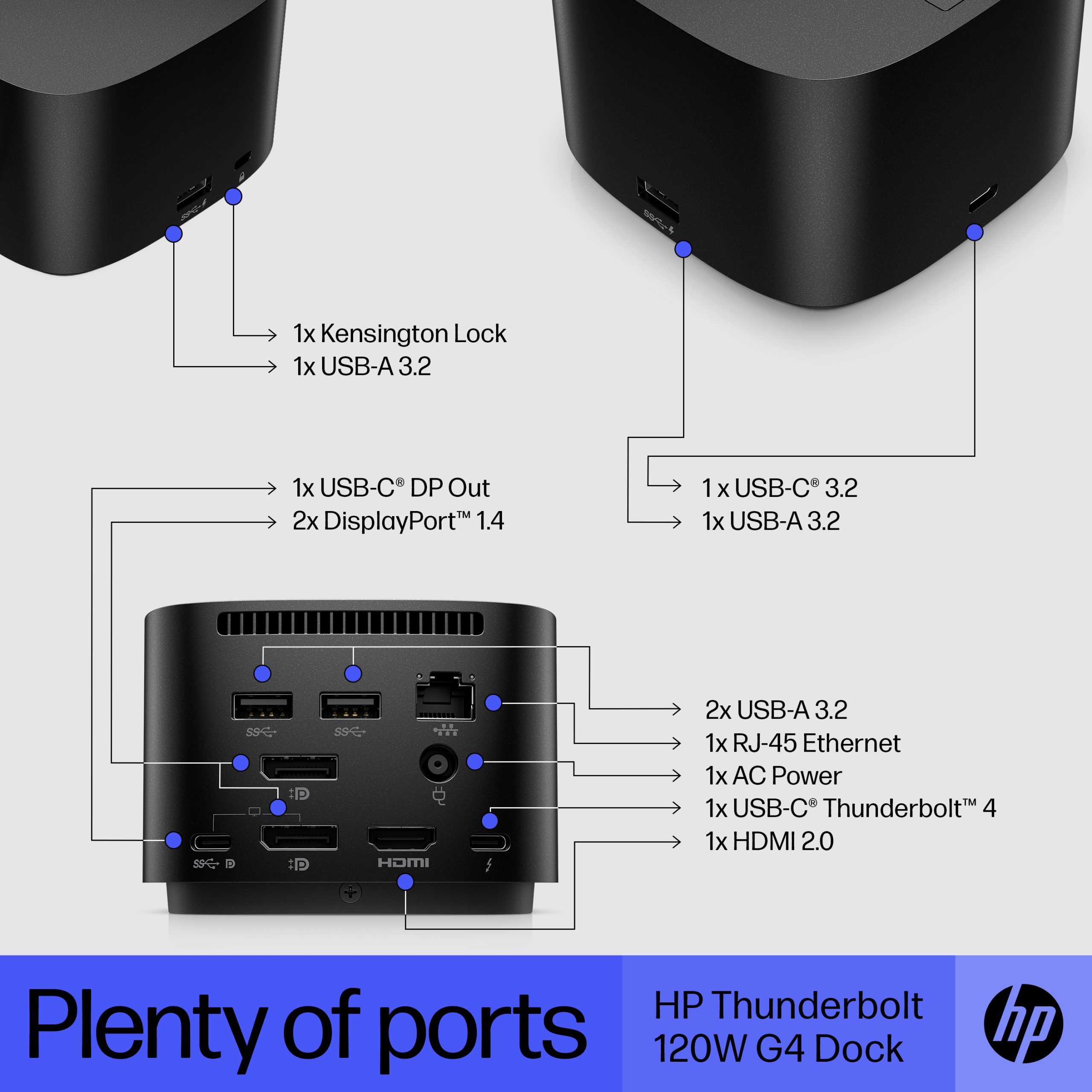 Docking HP Docking Station TB4 G4 120W (4J0A2AA)