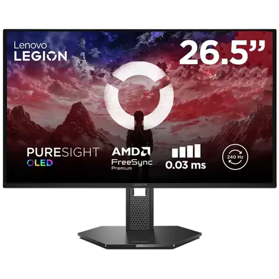 Lenovo QD-OLED Monitor 27Q-10 Gaming 27” QHD 2560×1440 240Hz 400cd Tilt