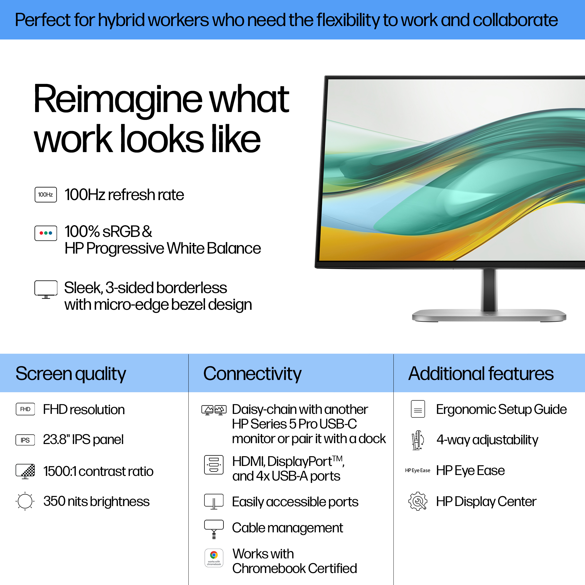 HP 524pf 23.8” FHD — Series 5 Pro