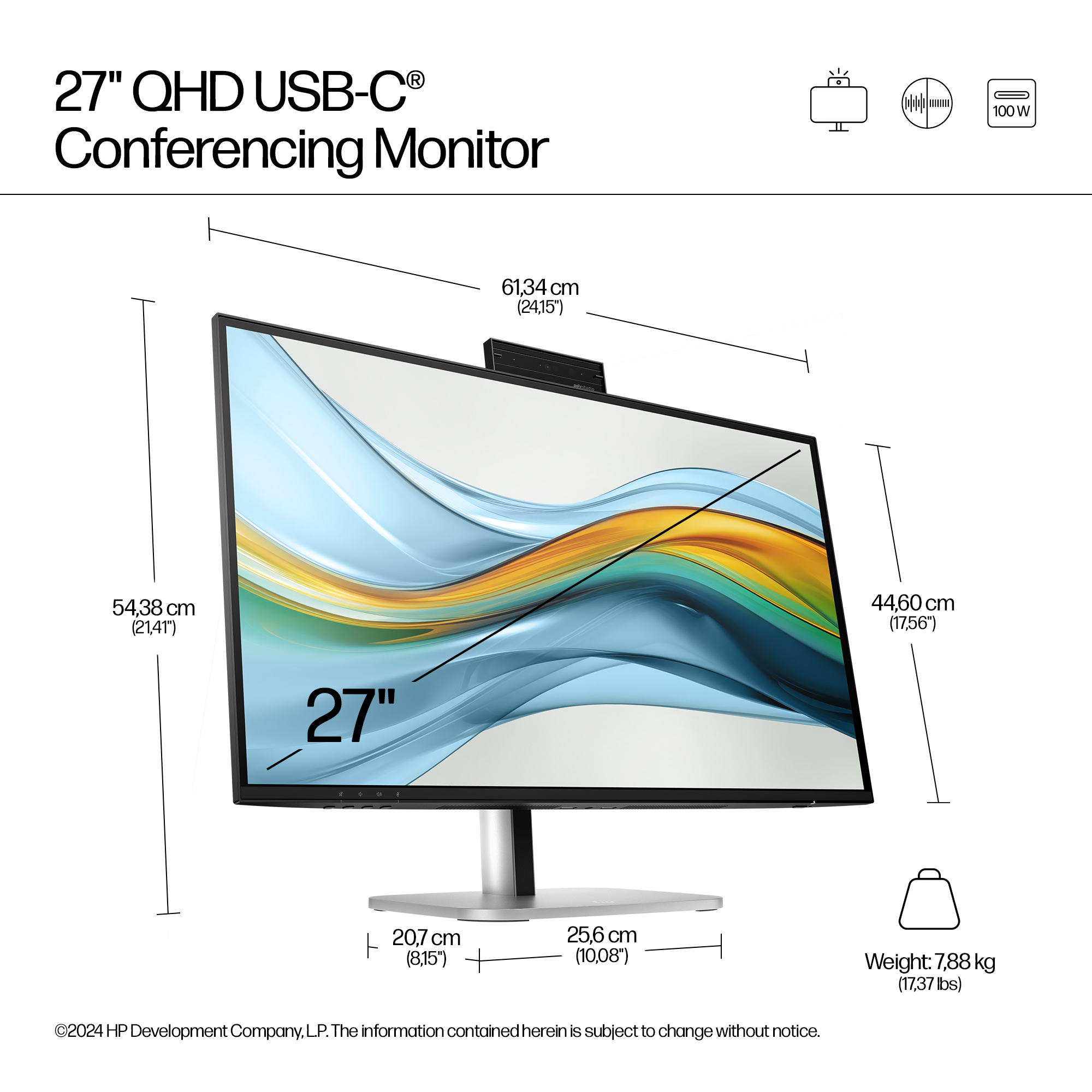 HP Series 5 Pro QHD Conferencing 527pm (9E0Y9UT)