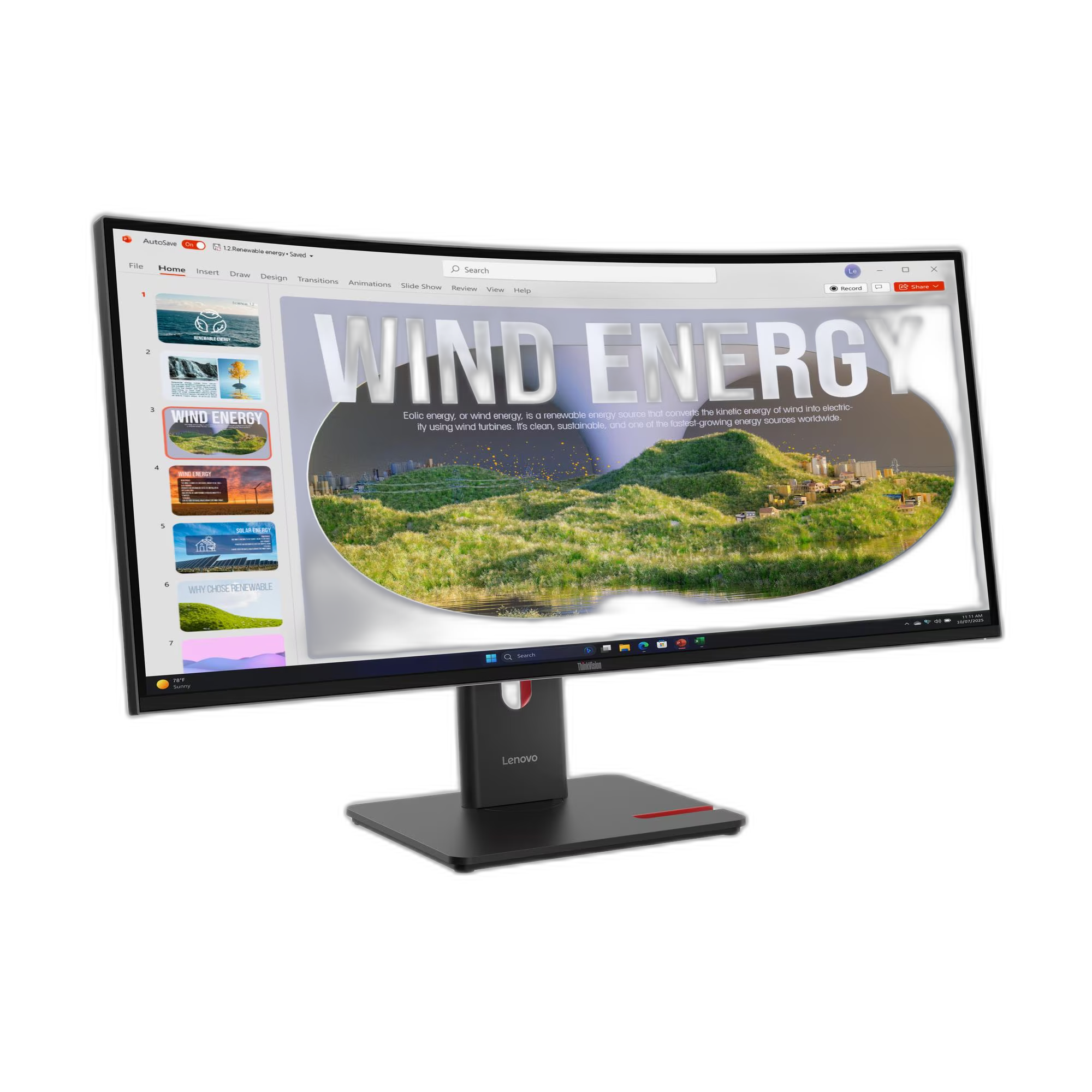 Lenovo ThinkVision T34WD-40 34 WQHD WebCAM