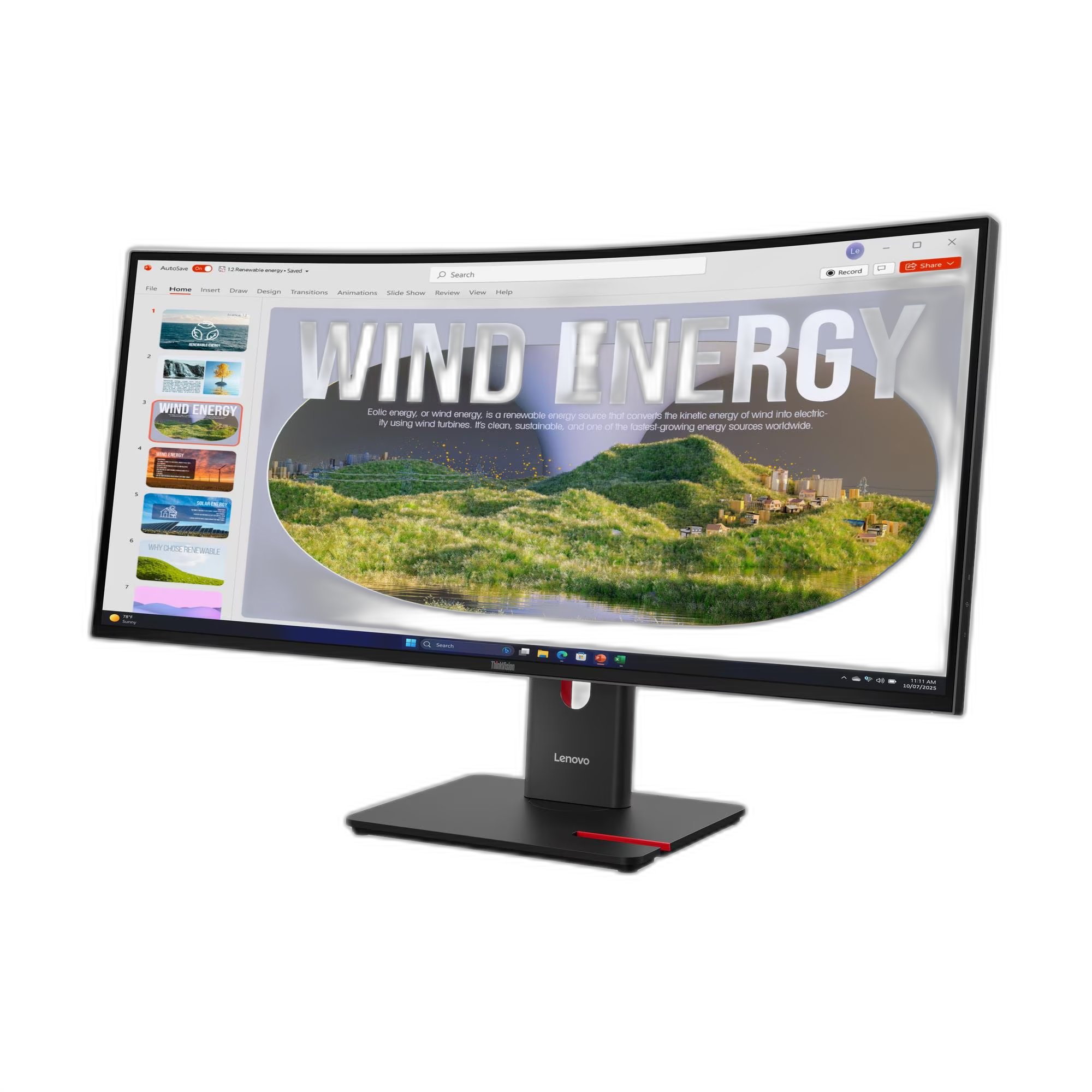 Lenovo ThinkVision T34WD-40 34 WQHD WebCAM