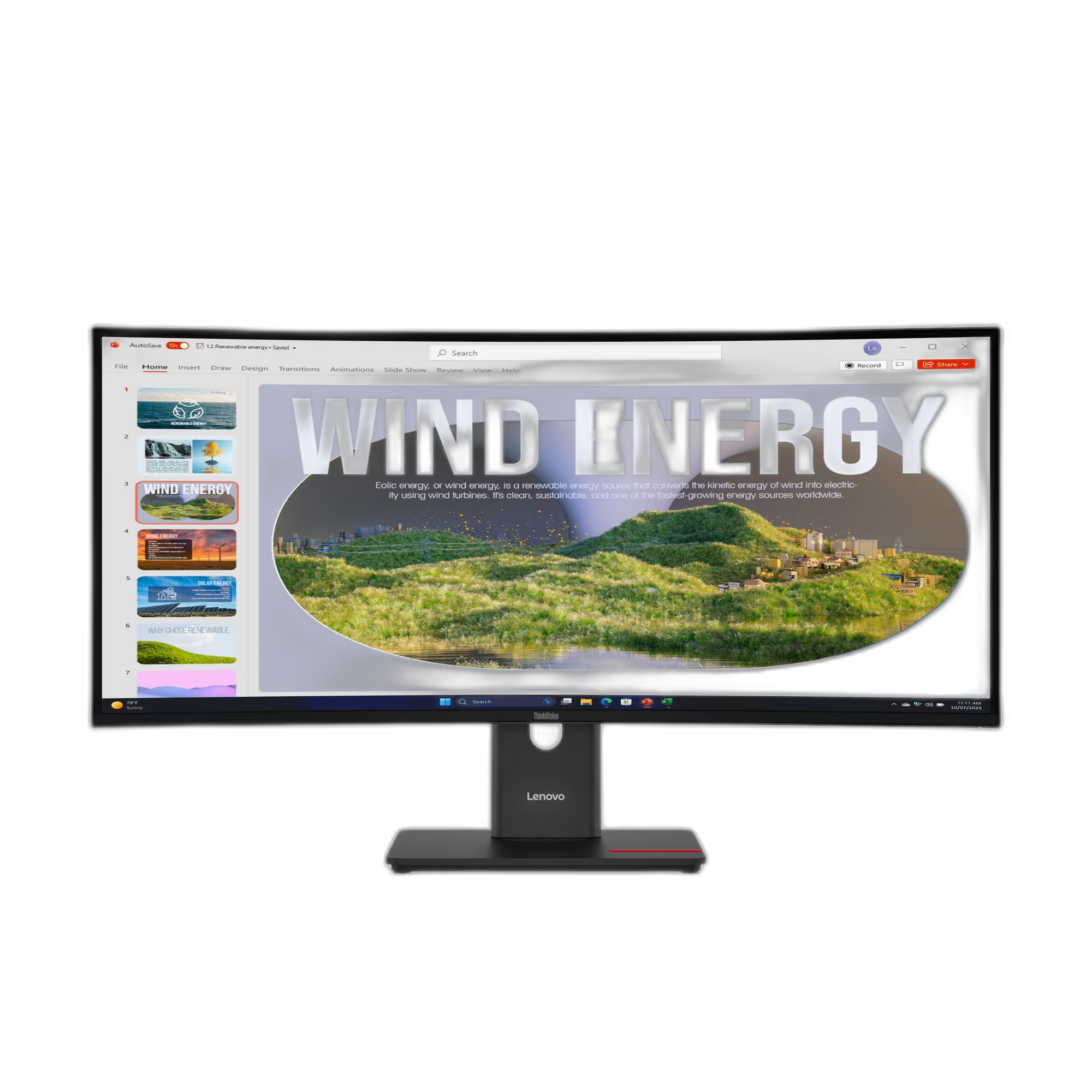Lenovo ThinkVision T34WD-40 34 UWQHD USB-C