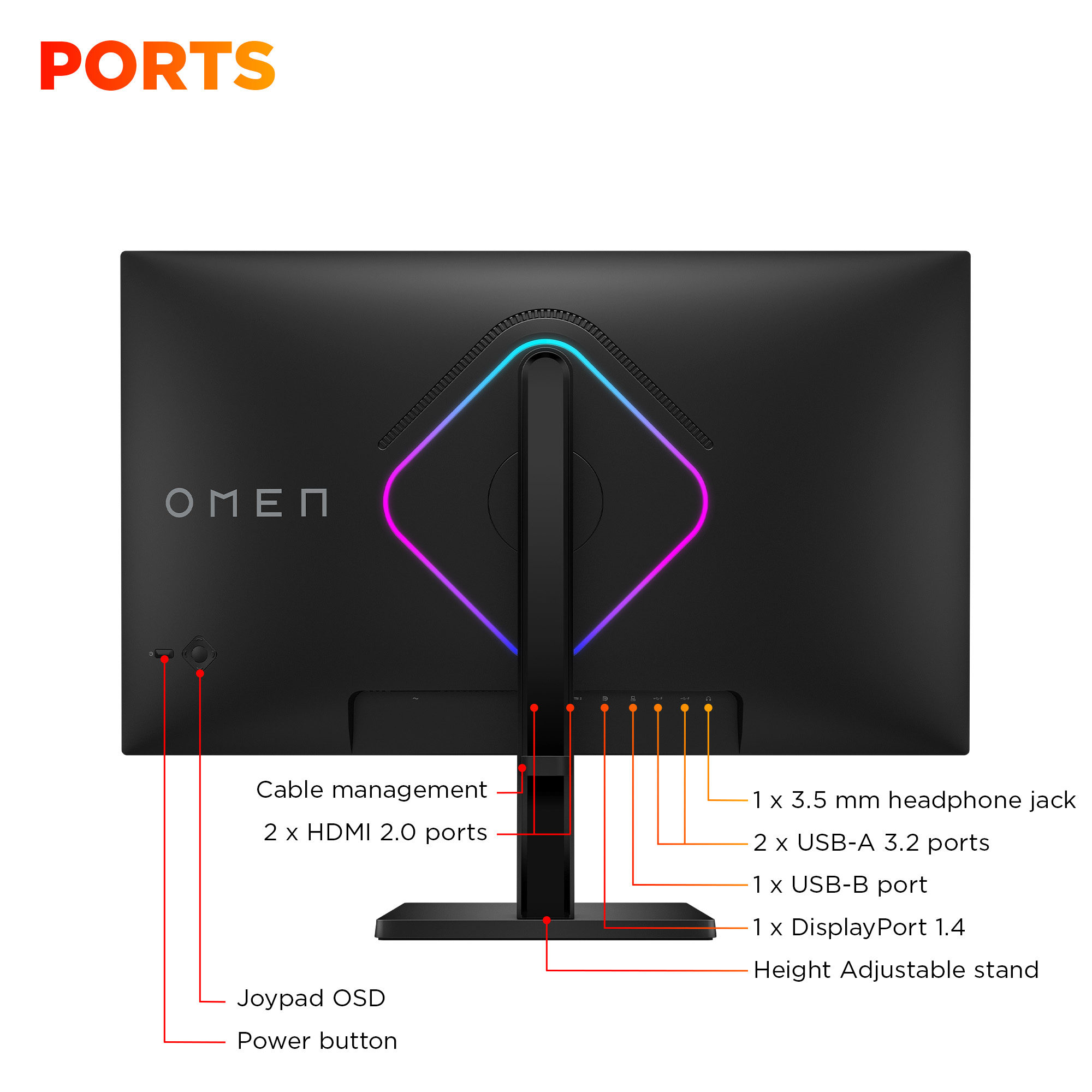 HP OMEN 27 inch QHD 280Hz Gaming Monitor – 27qs G2