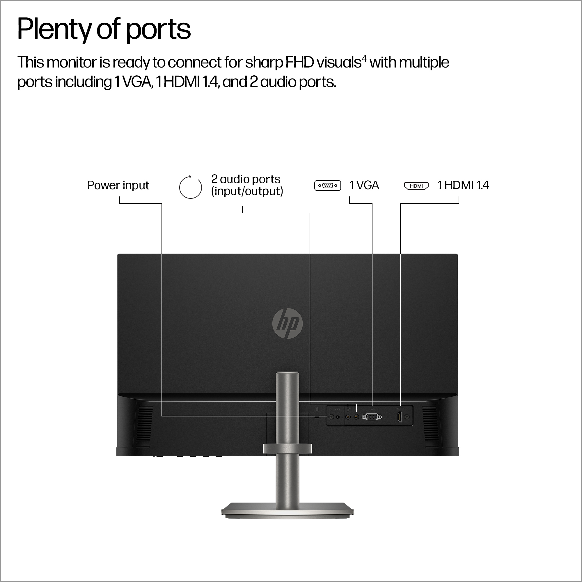 HP Series 5 23.8 inch FHD Monitor – 524da