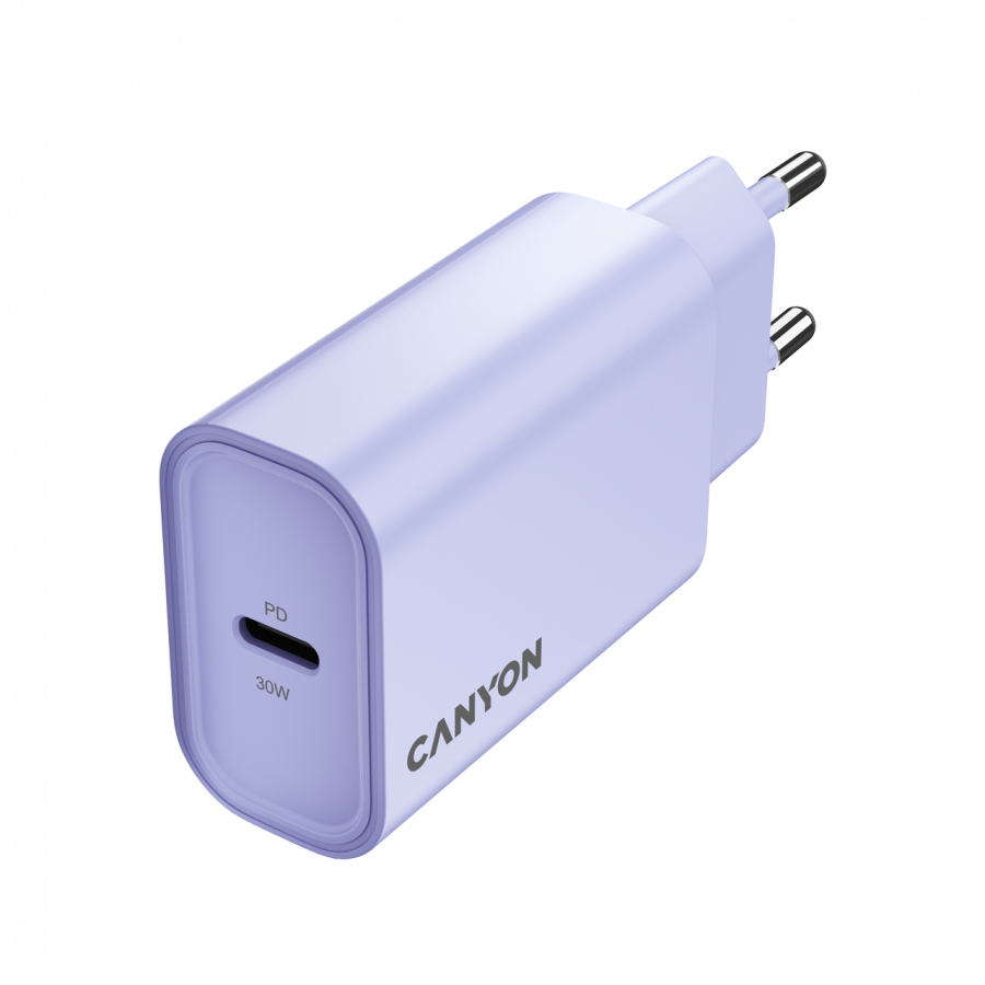 CANYON charger OnCharge 30CL Max Power 30W 1xPD EU Purple