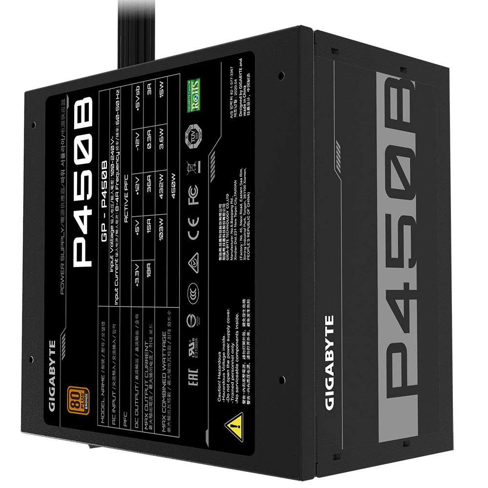 GIGABYTE PSU 450W 80+ bronze