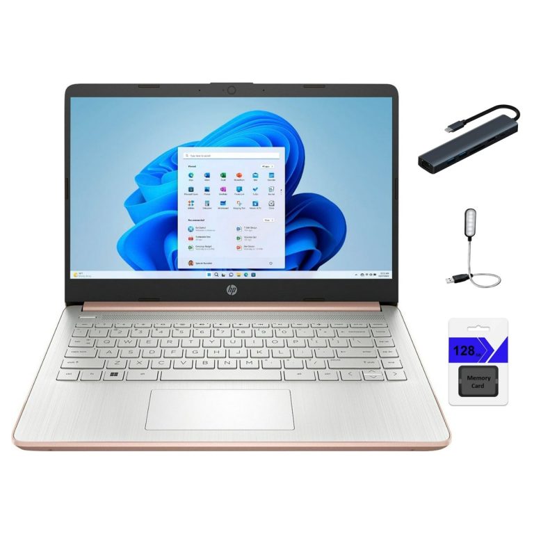 HP 14-DQ0762 — Intel Celeron, 4 GB, 128 GB eMMC