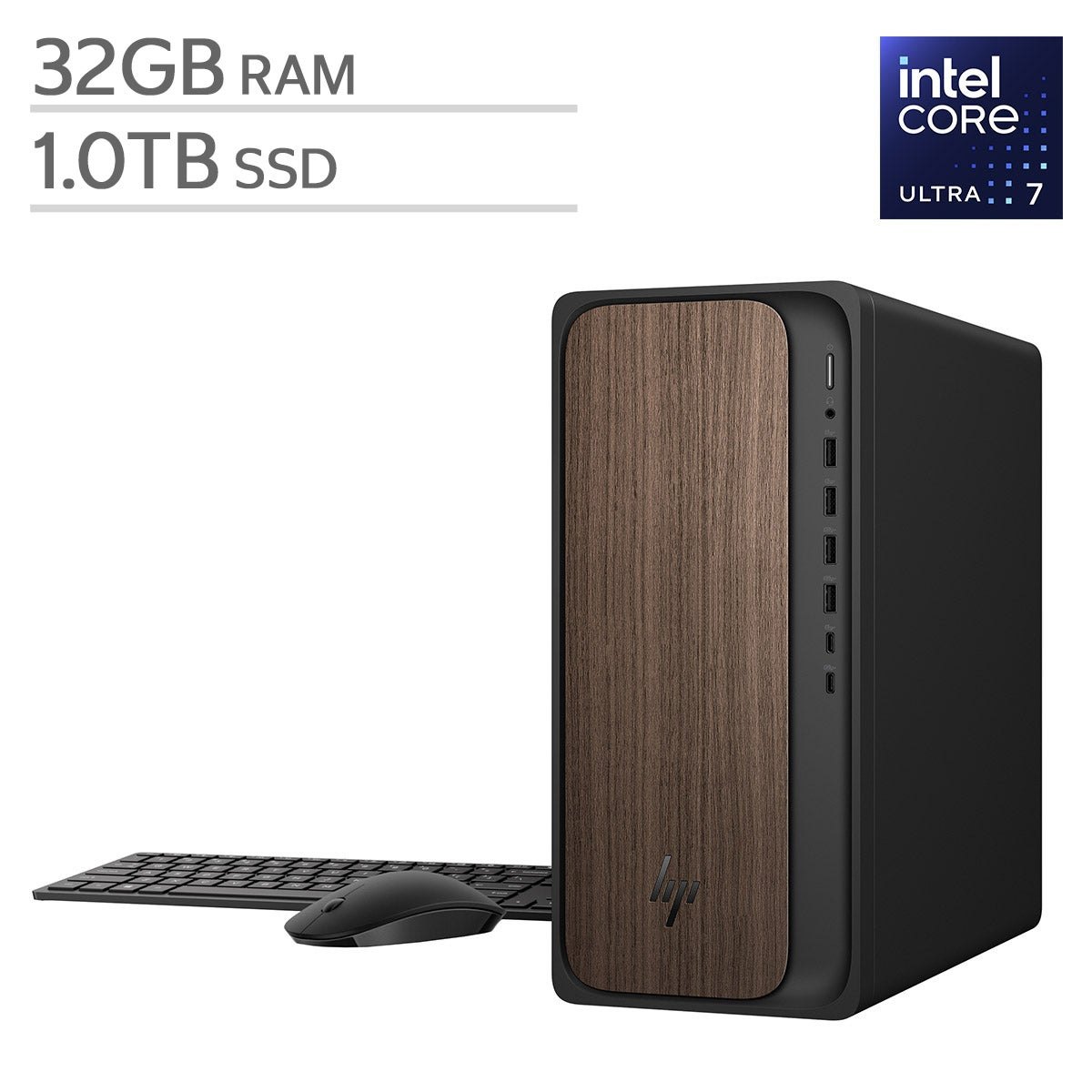 HP OmniDesk M03-0057 Tower — Core Ultra 7, 32 GB, 1 TB SSD