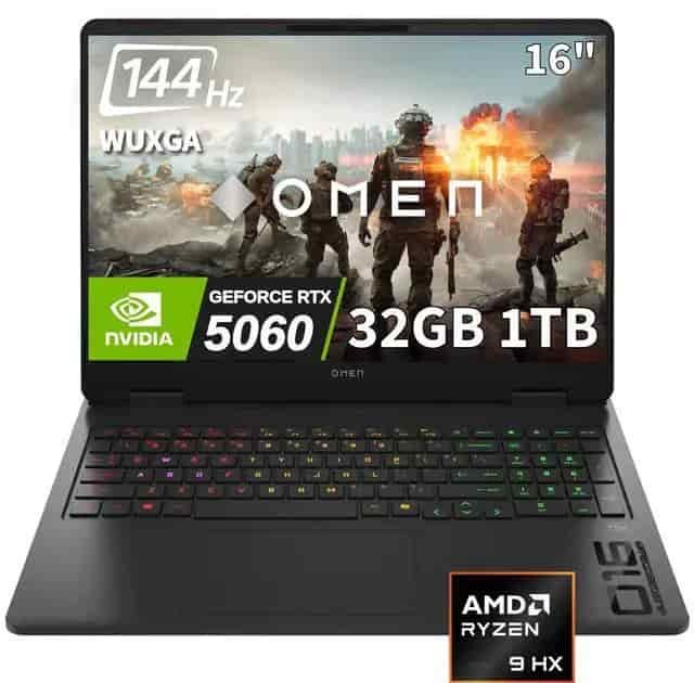 HP OMEN 16-AM0073 Gaming — Core Ultra 7, 16 GB, 1 TB SSD (BZ4A3UAR#ABA)