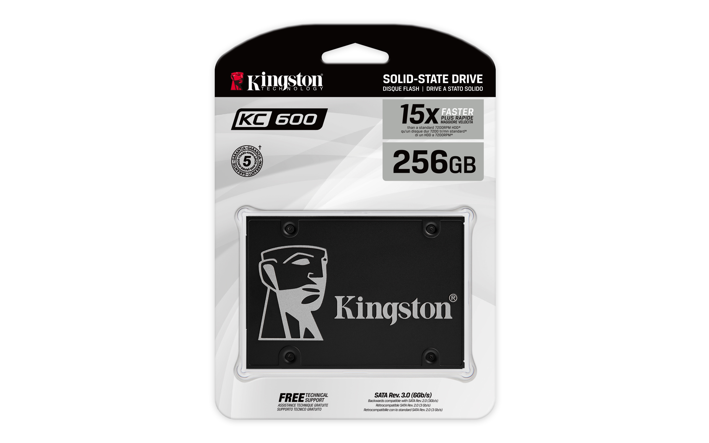 Kingston SSD 256GB 2.5” KC600