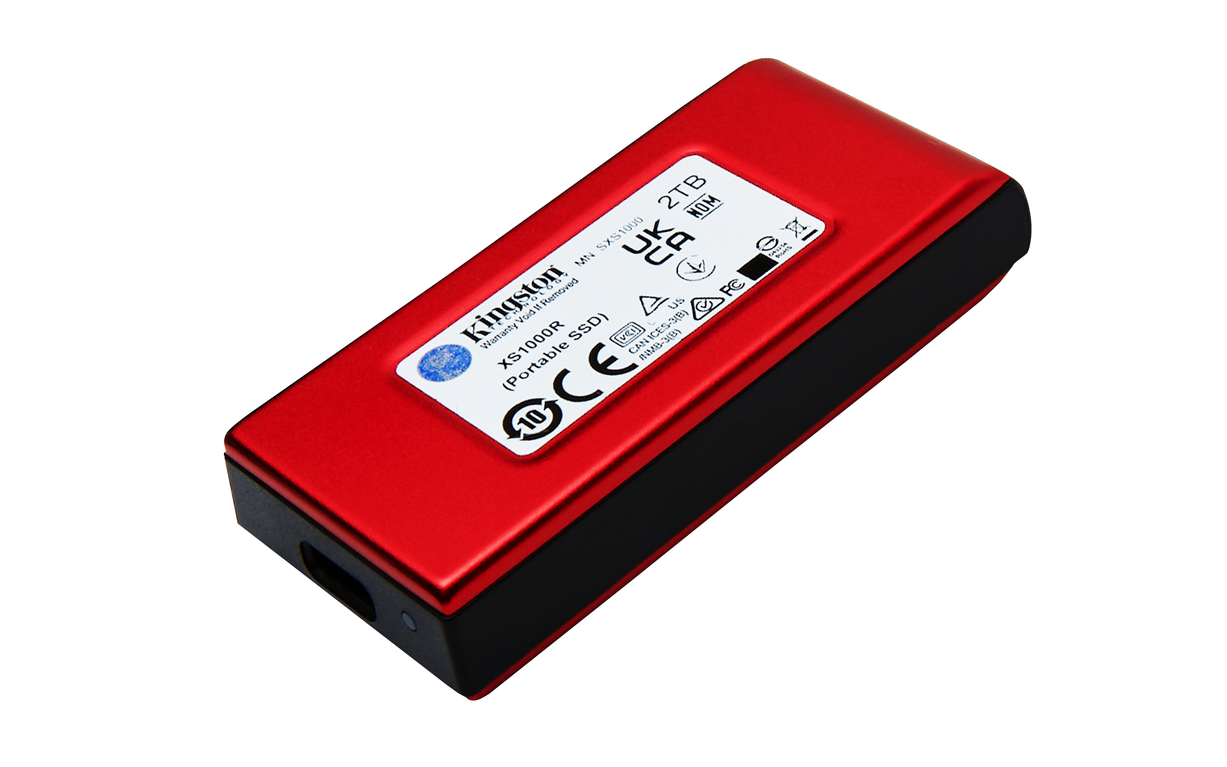 Kingston Ext SSD 2TB USB-C RED