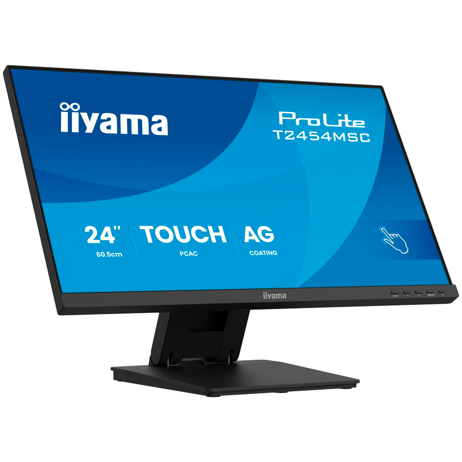 IIYAMA Monitor Touch T2454MSC-B3AG 24” InCell PCAP 10pt touchscreen monitor featuring IPS panel technology