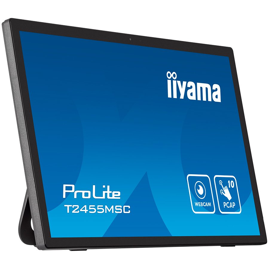 IIYAMA Monitor LED T2455MSC-B1 24” multi-touch IPS 1920×1080 16:9 400cd 1000:1 5ms projective capacitive touch HDMI DP USB