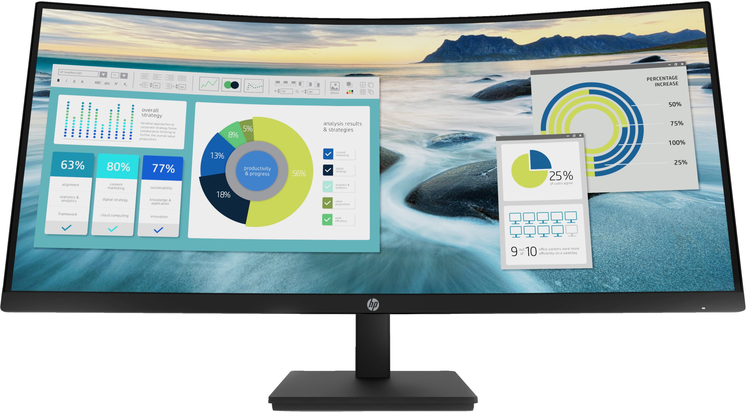 HP HP P34hc G4 -P-Series WQHD/DP/USB-C 34” Monitor