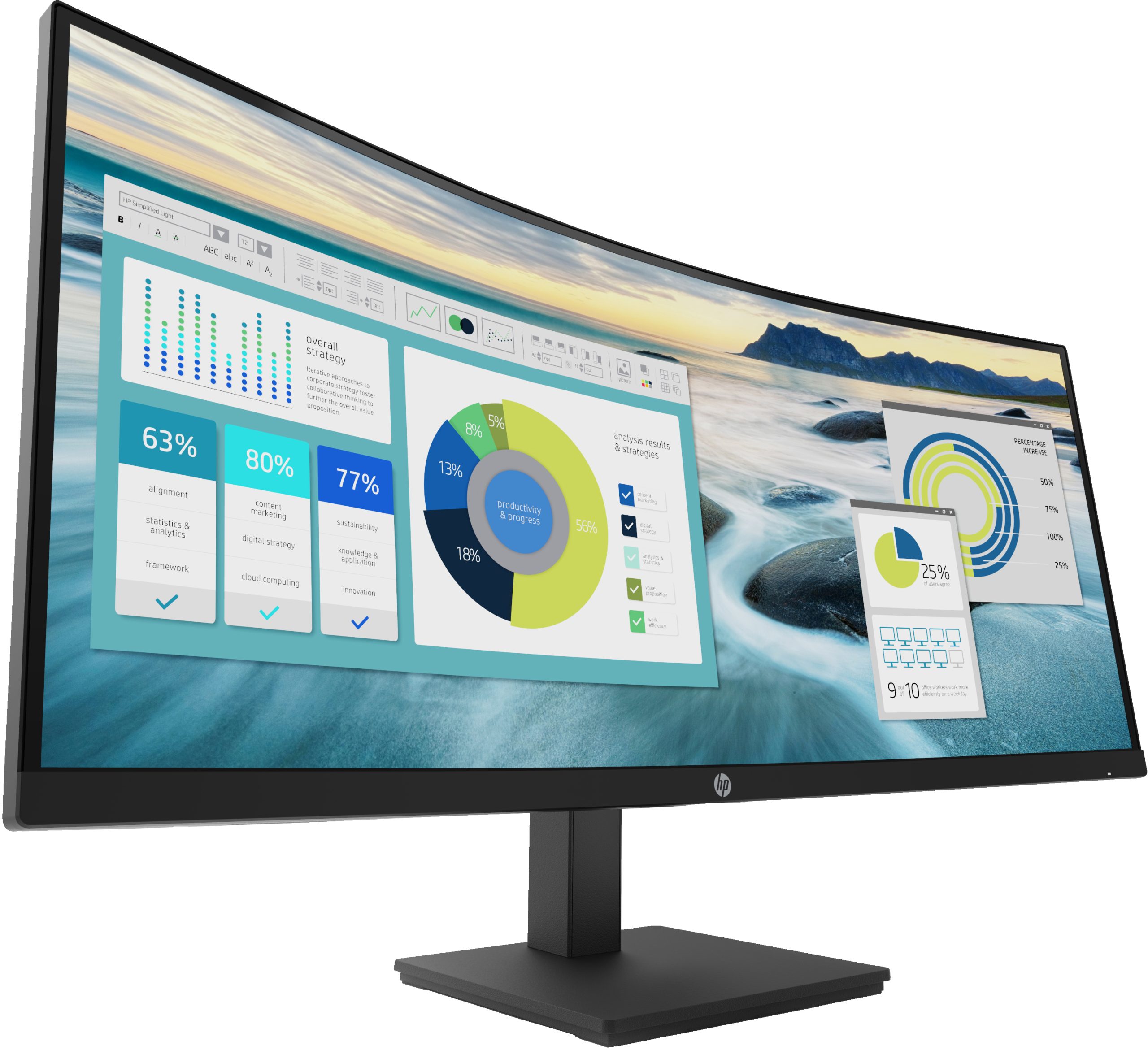 HP HP P34hc G4 -P-Series WQHD/DP/USB-C 34” Monitor