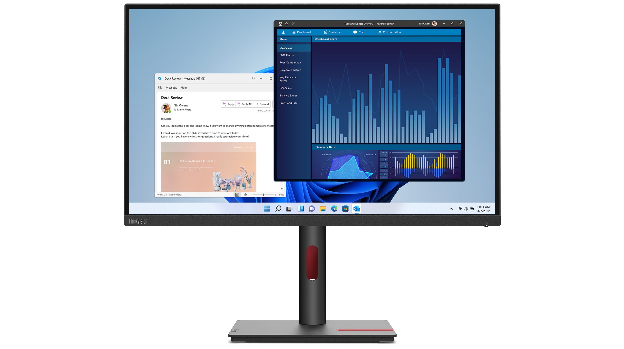 Lenovo ThinkVision T27p-30 UHD/ USB-C 27” Monitor