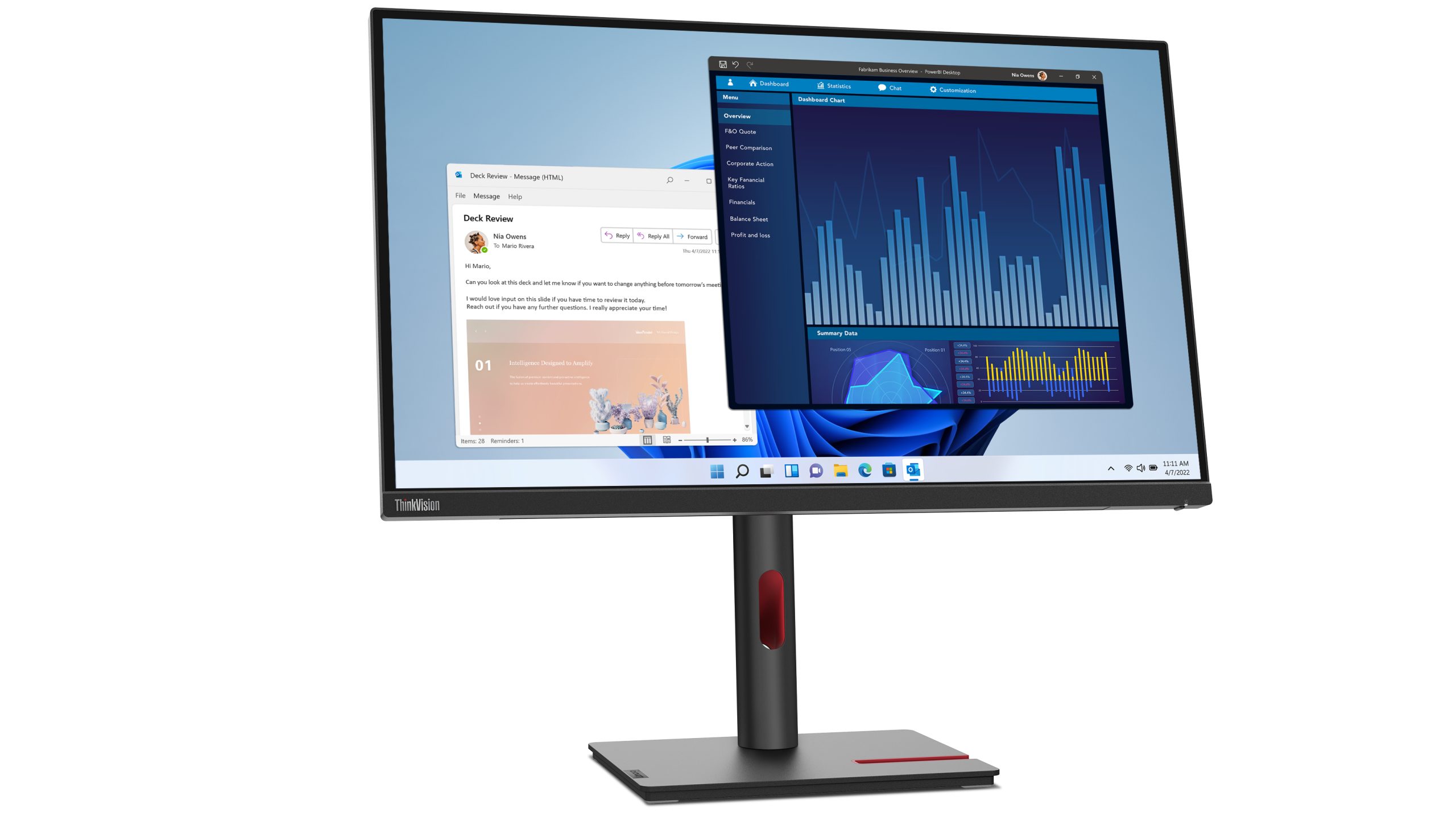 Lenovo ThinkVision T27p-30 UHD/ USB-C 27” Monitor