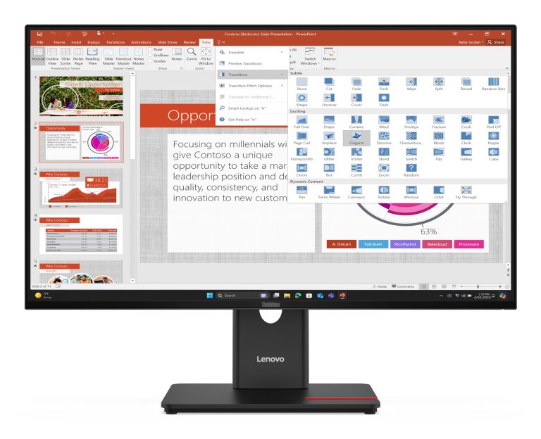 Lenovo ThinkVision T27-40/IPS FHD/DP/4ms/HDMI 27" Monitor