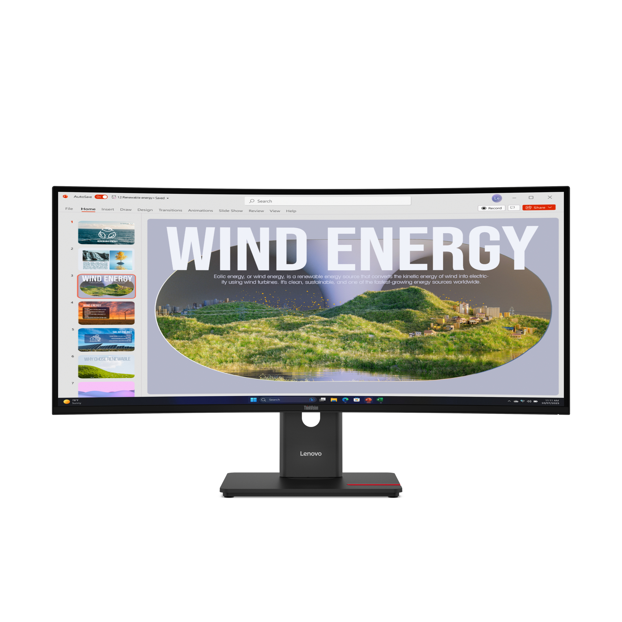 Lenovo ThinkVision T34WD-40 UWQHD/USB-C 34”Monitor
