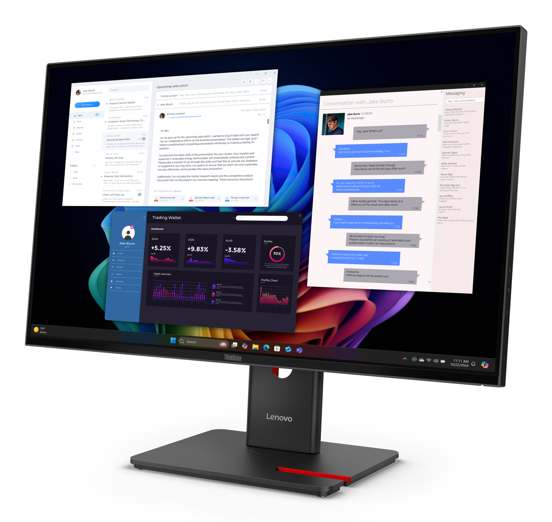 Lenovo ThinkVision T27UD-40 4K/USB-C/DP/Monitor27”