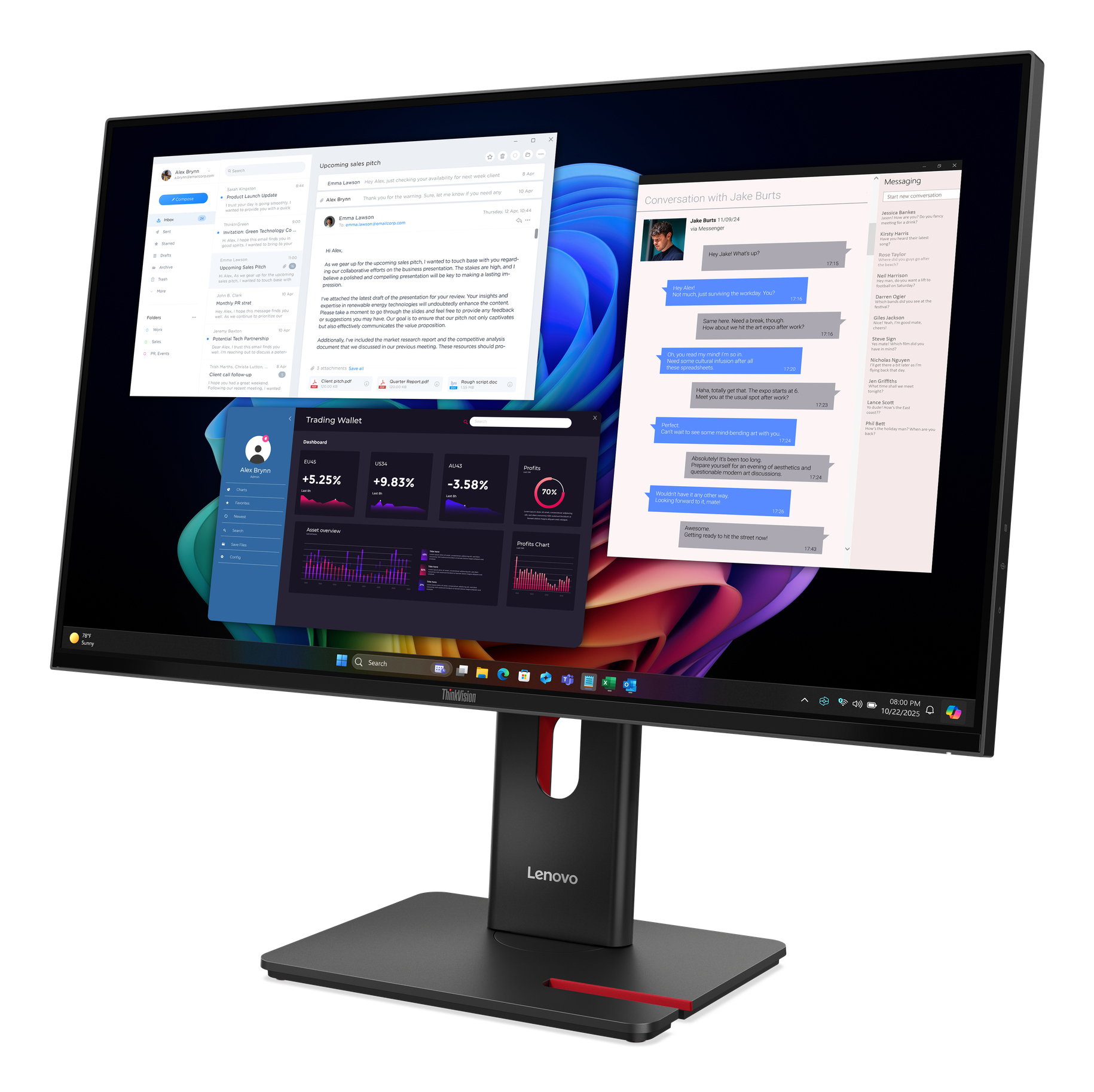 Lenovo ThinkVision T27UD-40 4K/USB-C/DP/Monitor27”