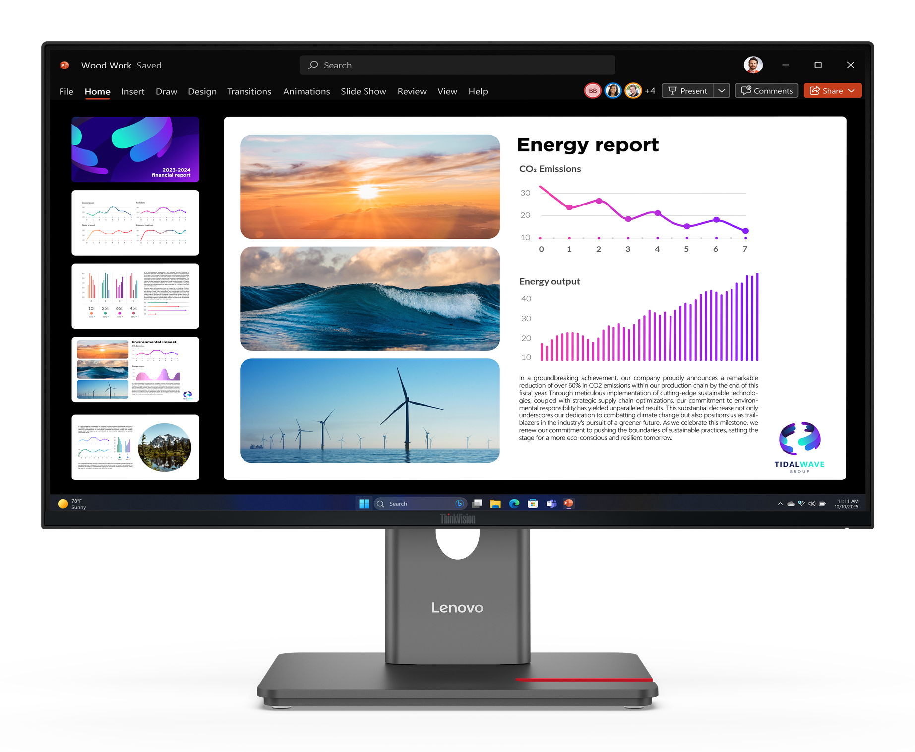 Lenovo ThinkVision P24Q-40 QHD/IPS/DP Monitor