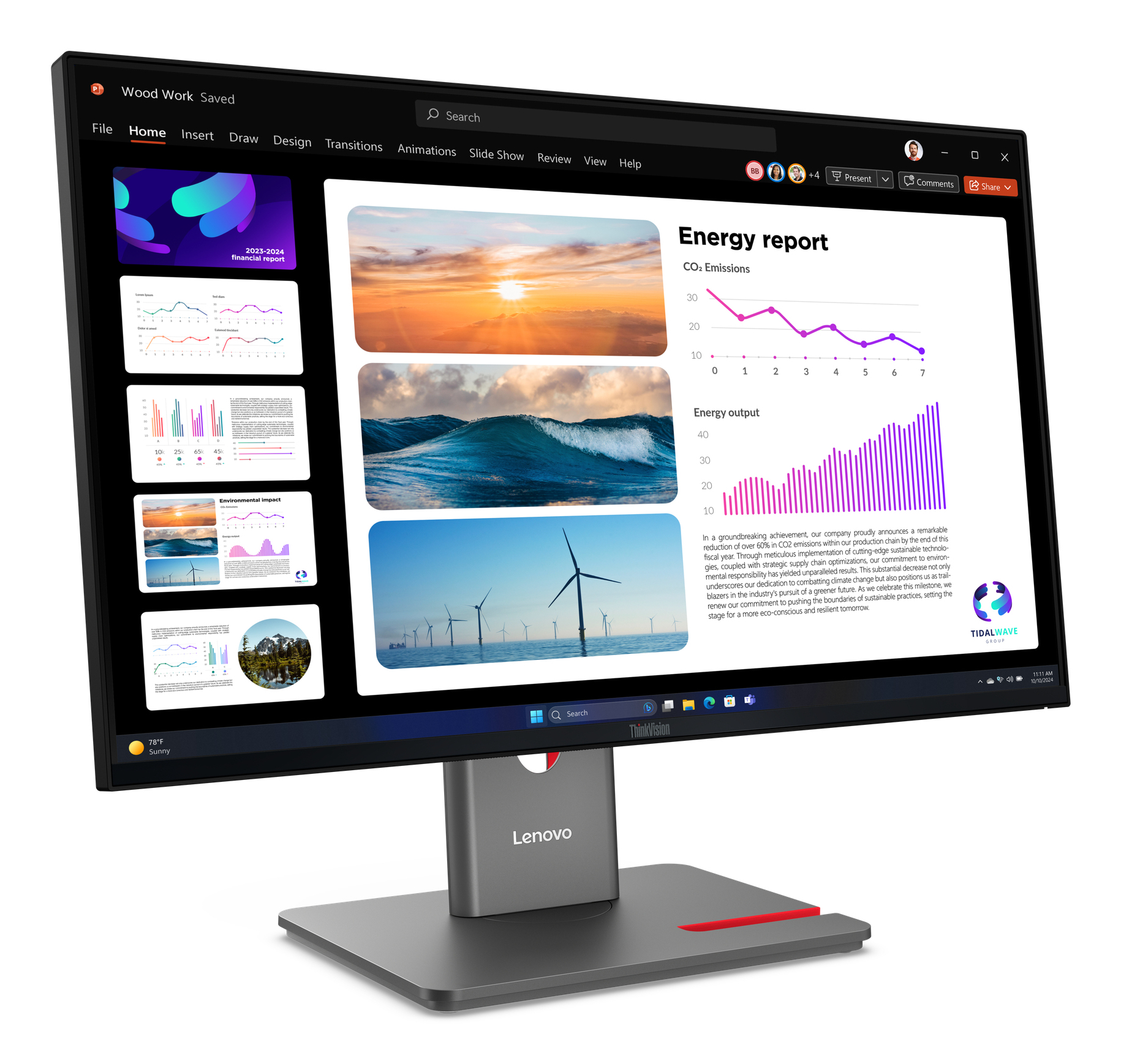 Lenovo ThinkVision P24Q-40 QHD/IPS/DP Monitor