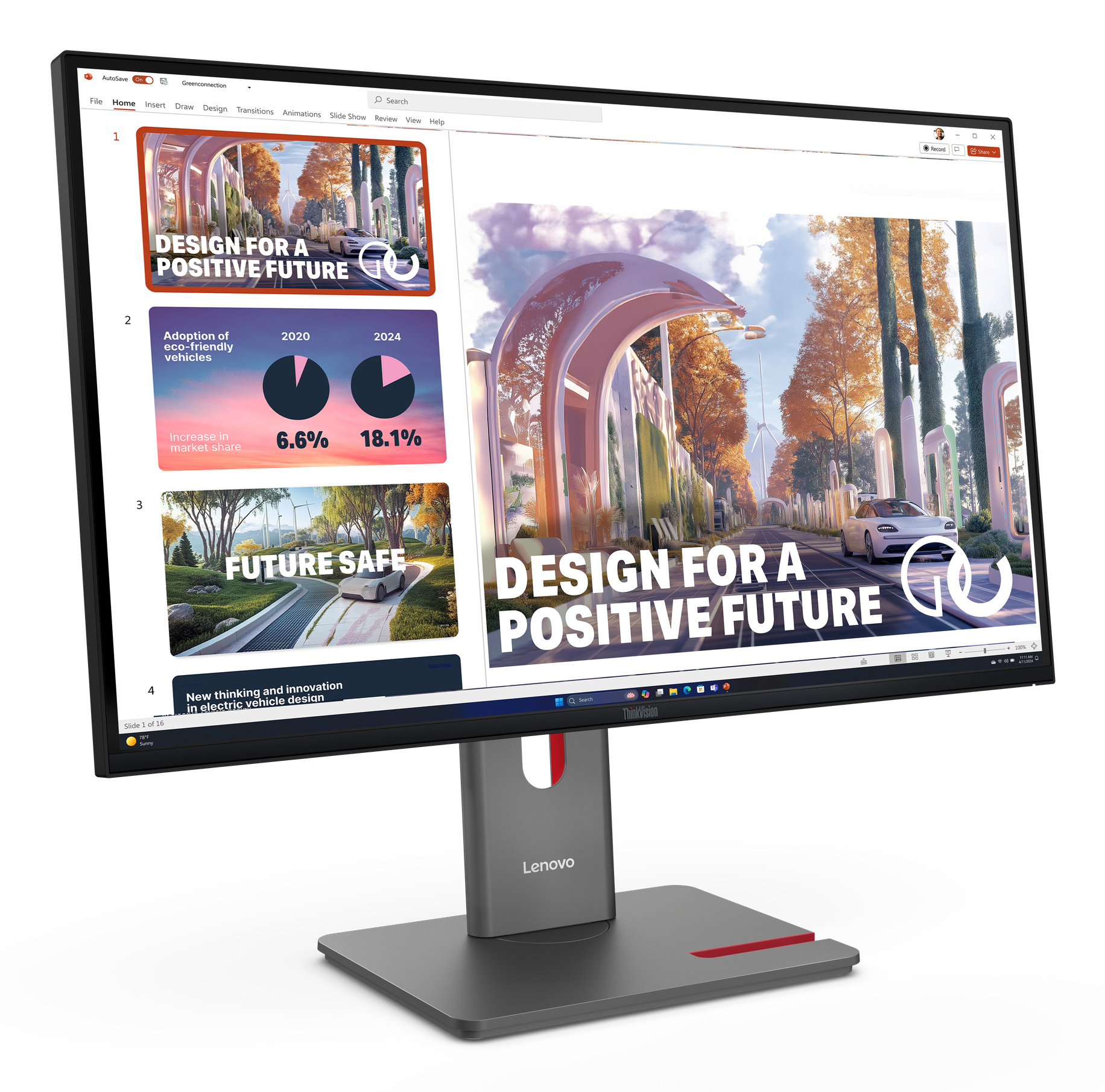 Lenovo ThinkVision P27QD-40 QHD/IPS 27” USB-C