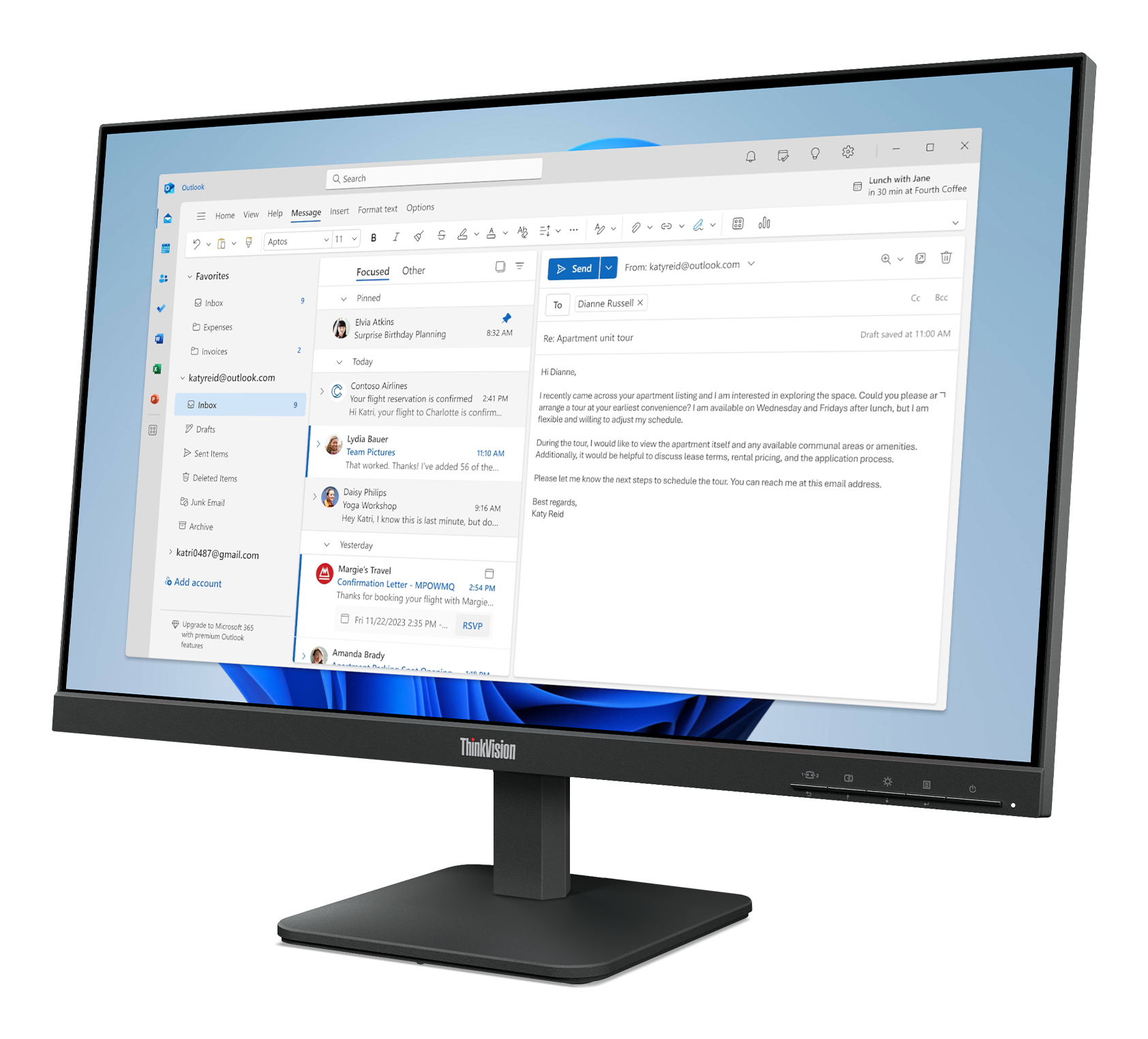 Lenovo ThinkVision S24-4e FHD/ 24”Monior