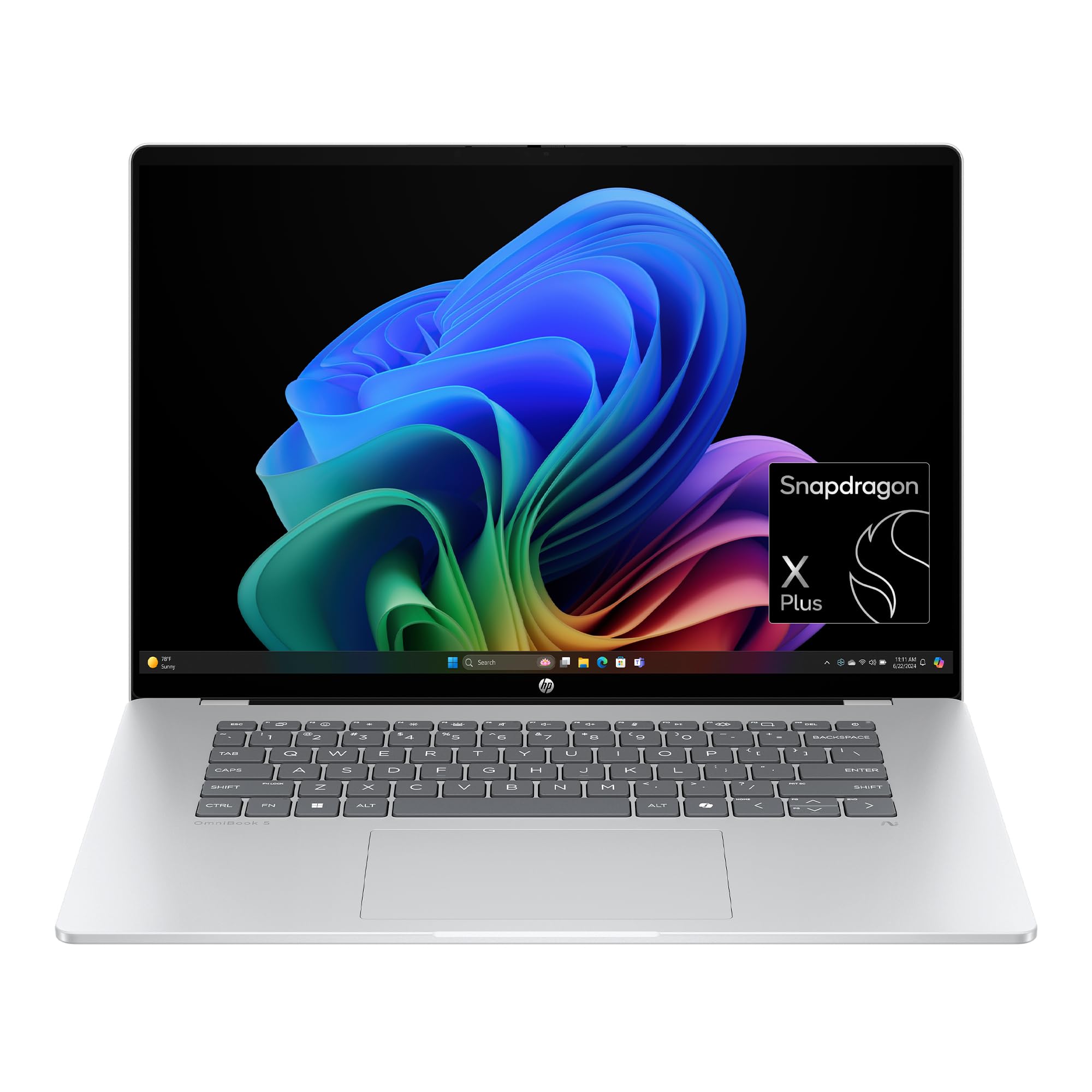 HP OmniBook 5 NGAI 16-FB0027 — Snapdragon X, 16 GB, 512 GB SSD