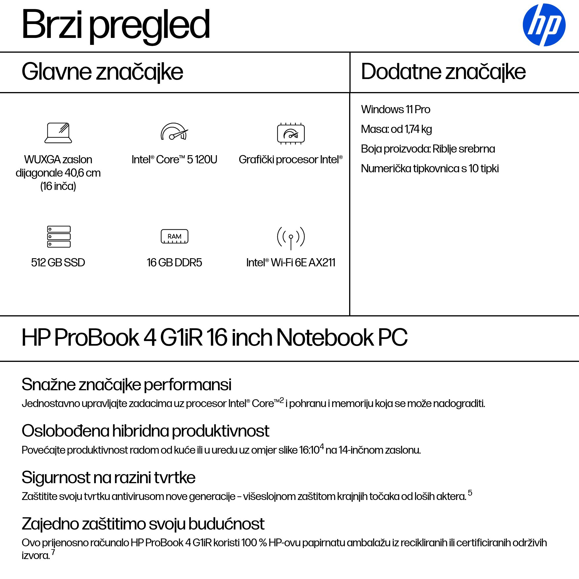 HP ProBook 4 G1iR — Core i5, 16 GB, 512 GB SSD