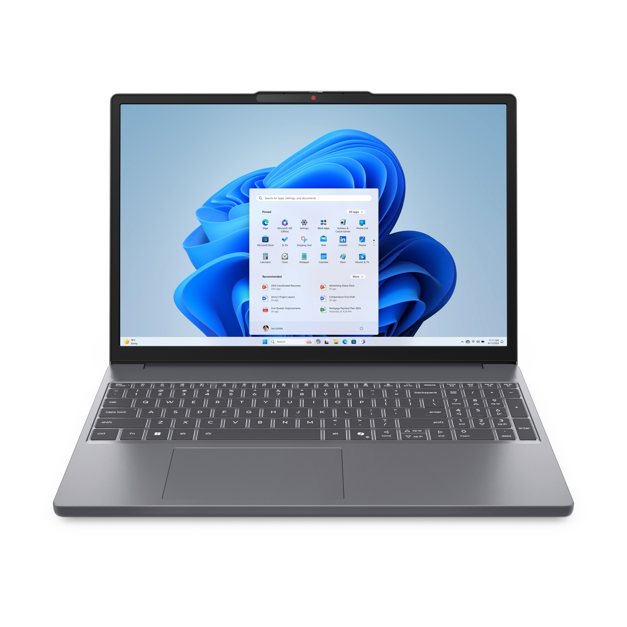 Lenovo SLIM 3 15AHP10 AMD Ryzen™ 7 8840HS 512GB SSD 16GB 15.3” (1920×1200) TOUCHSCREEN WIN11 LUNA GRAY
