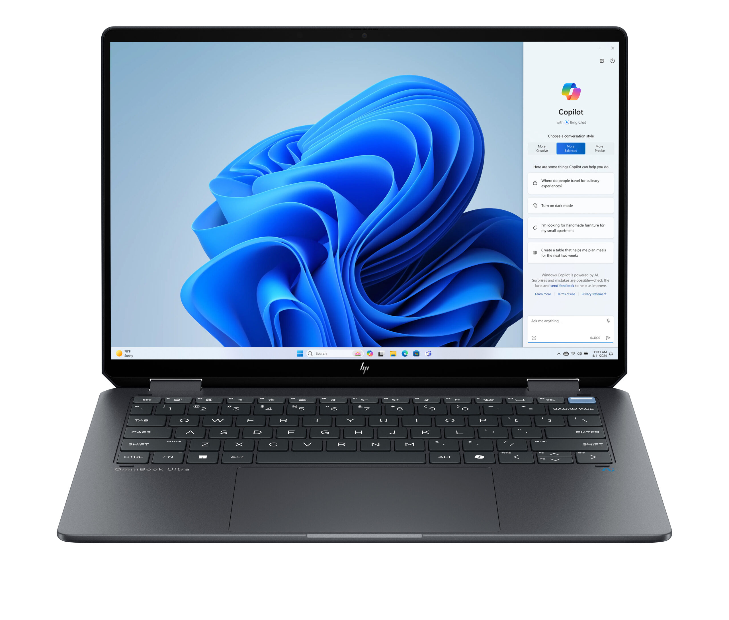 HP OmniBook Ultra Flip 14-fh0003nm Copilot+ PC — Core Ultra 7, 16 GB, 1 TB SSD