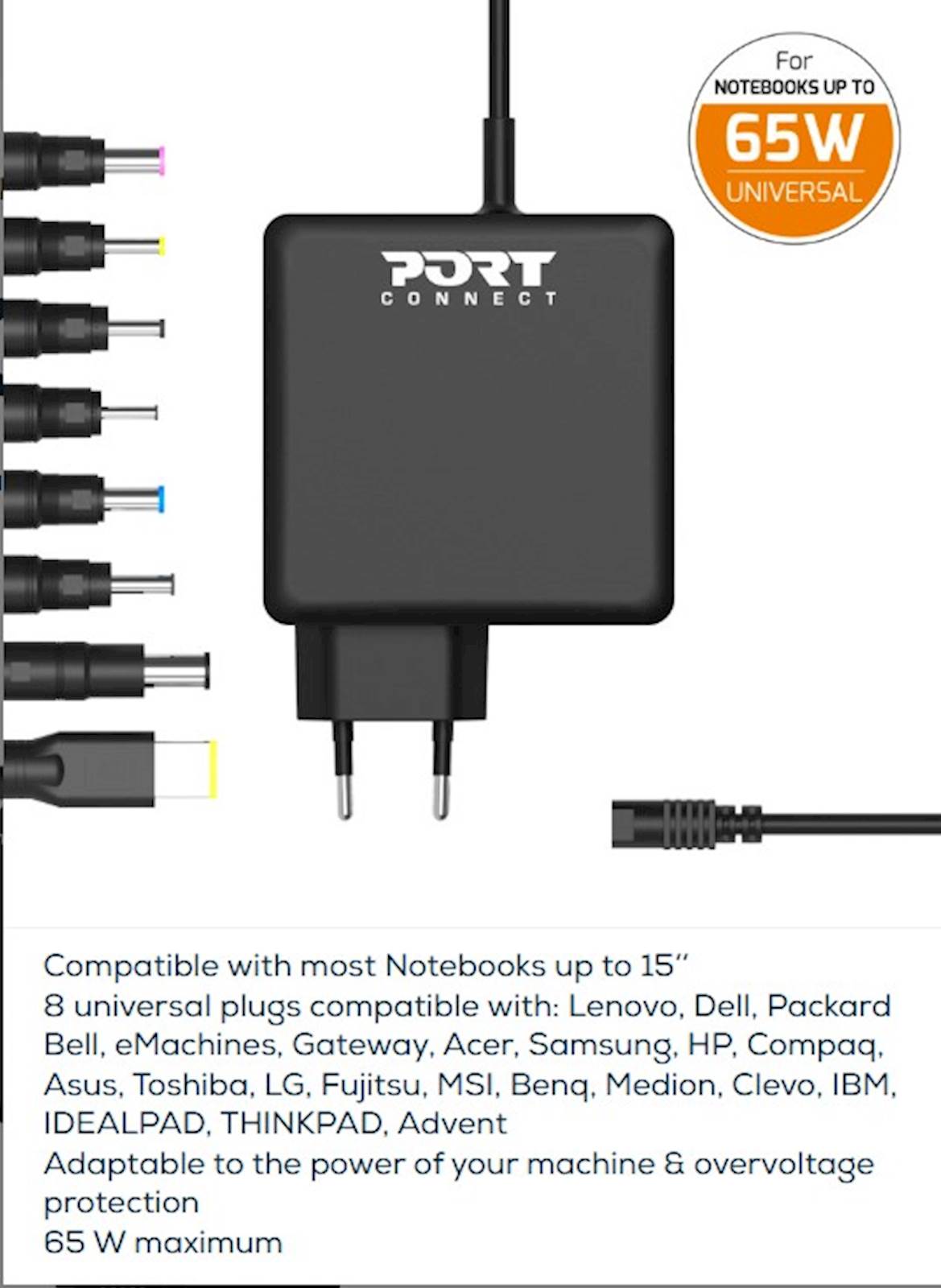 PORT Type C 65W 8 nastavaka