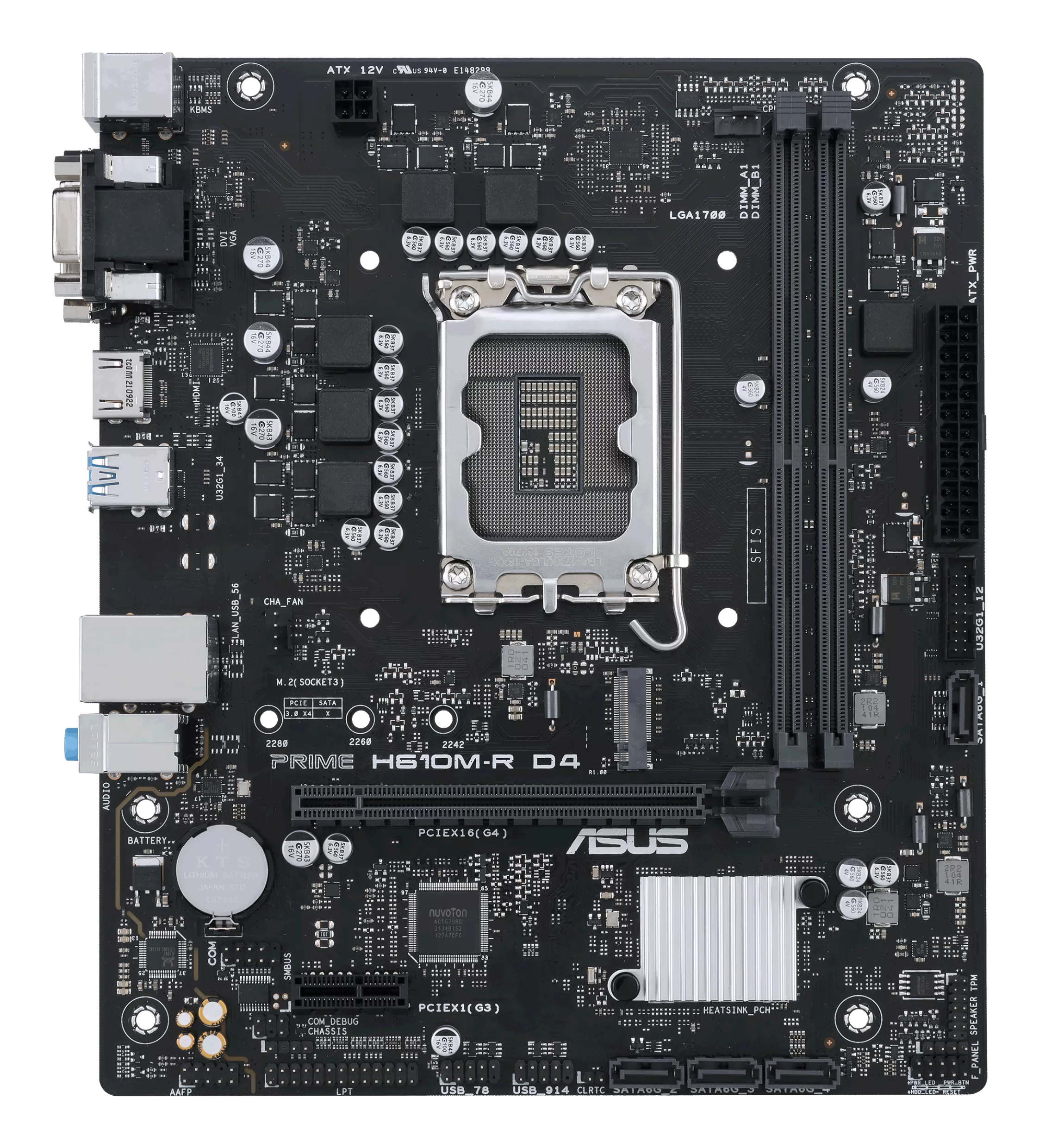 ASUS MB PRIME H610M-R D4-SI