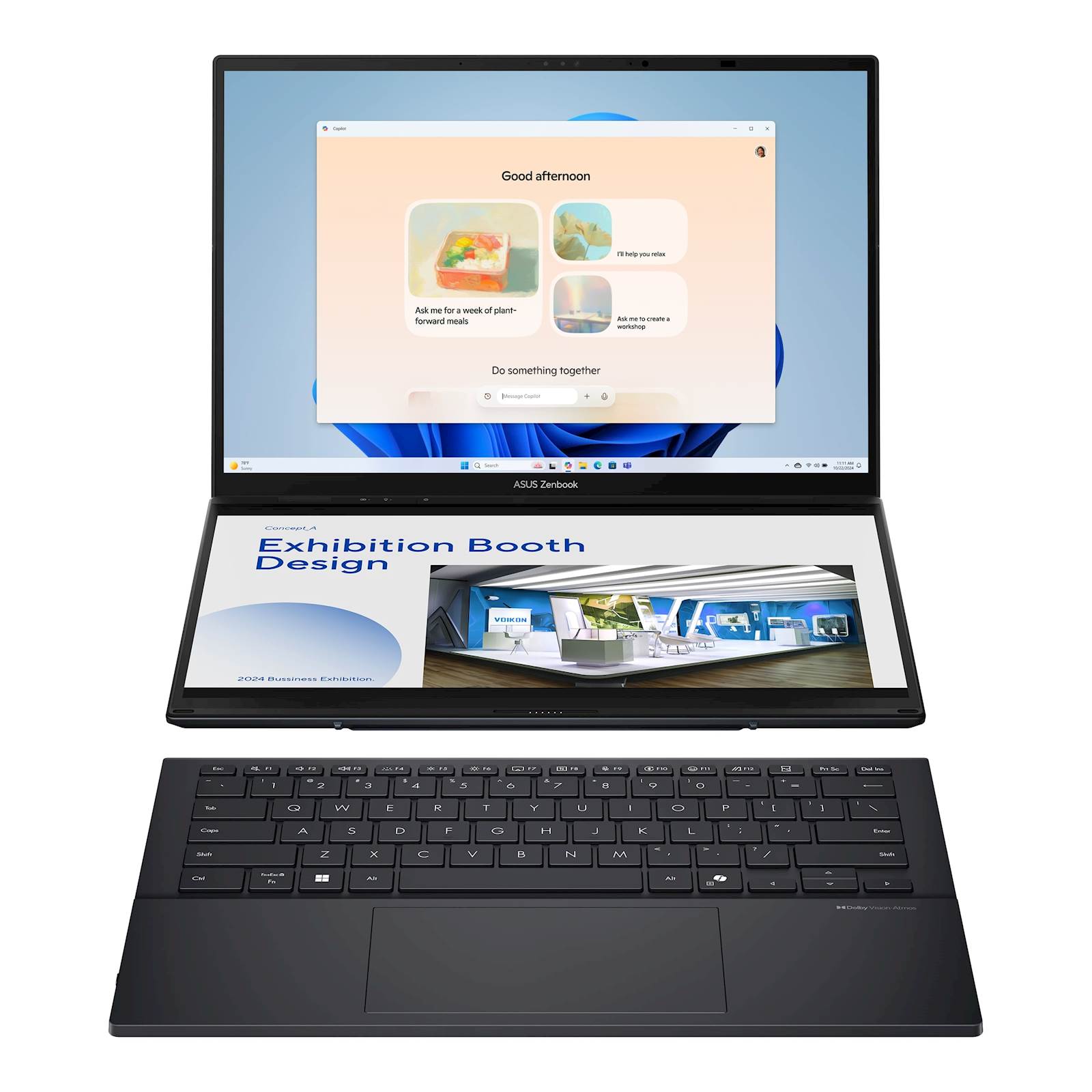ASUS Zenbook Duo 14 UX8407AA-SN151X 14”FHD+ OLED TOUCH U9-H484 16C/16T 32GB DDR5 s2TB W11p 2Y