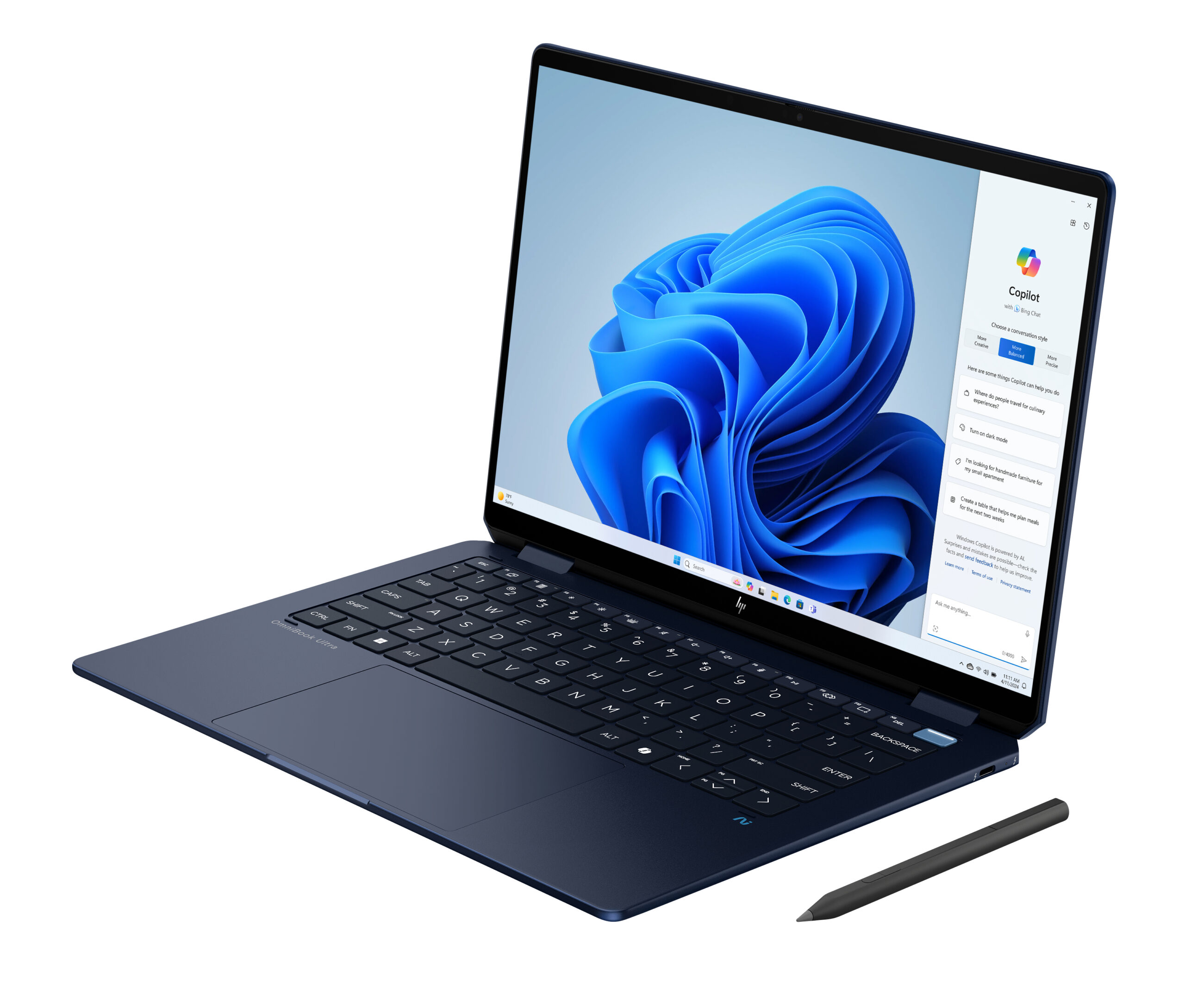 HP OmniBook Ultra Flip — Core Ultra 7, 16 GB, 1 TB SSD