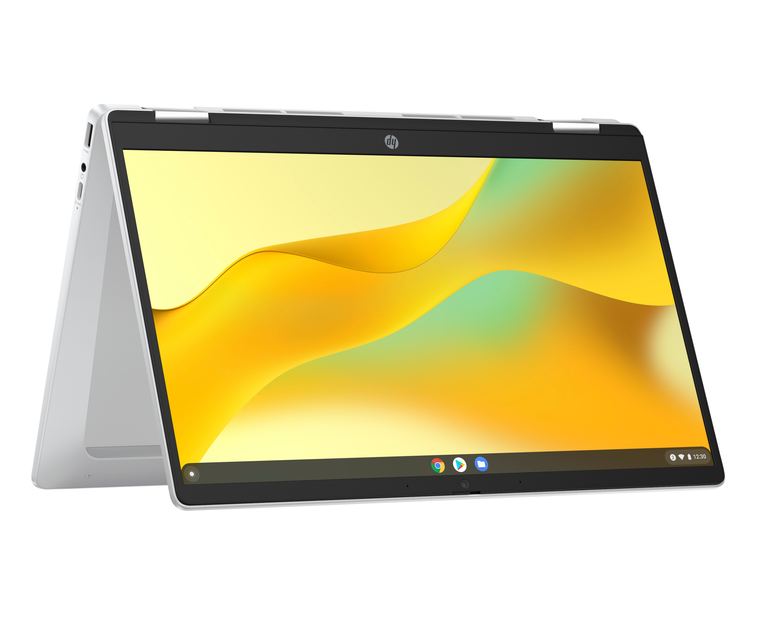 HP Chromebook x360 Intel® N100 128GB UFS 4GB 14" (1920x1080) TOUCHSCREEN IPS ChromeOS GLACIER SILVER ENGLISH FRENCH CA