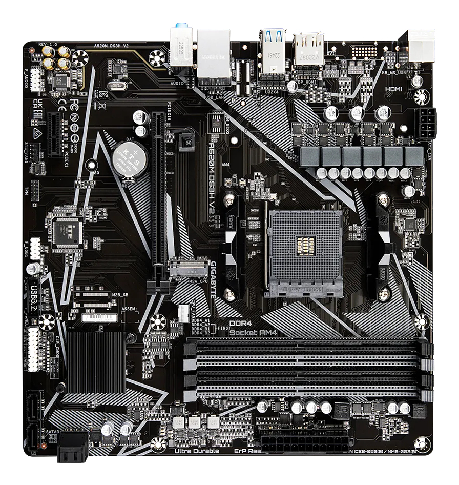 GIGABYTE MB A520M DS3H V2 1.0