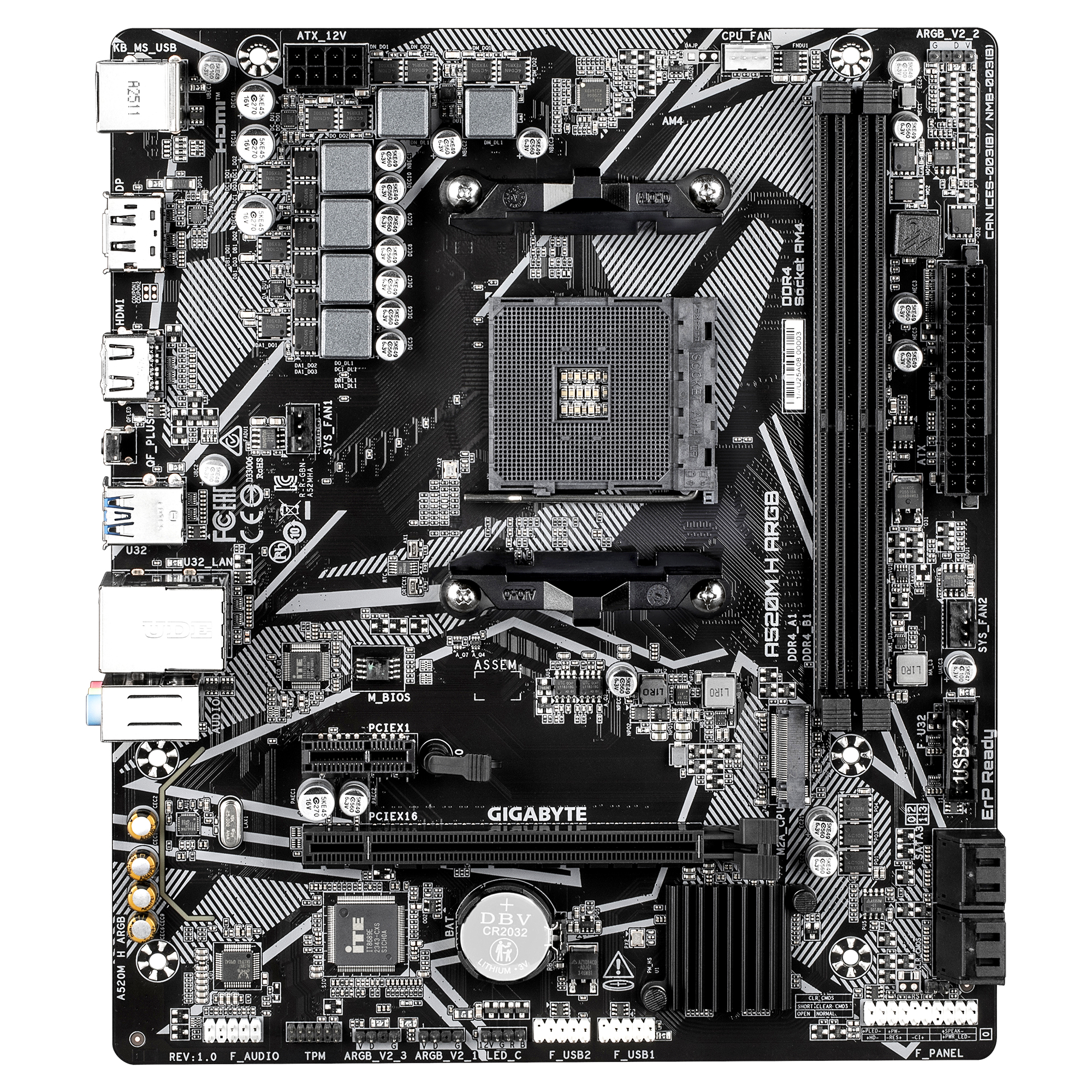 Gigabyte MB A520M H ARGB